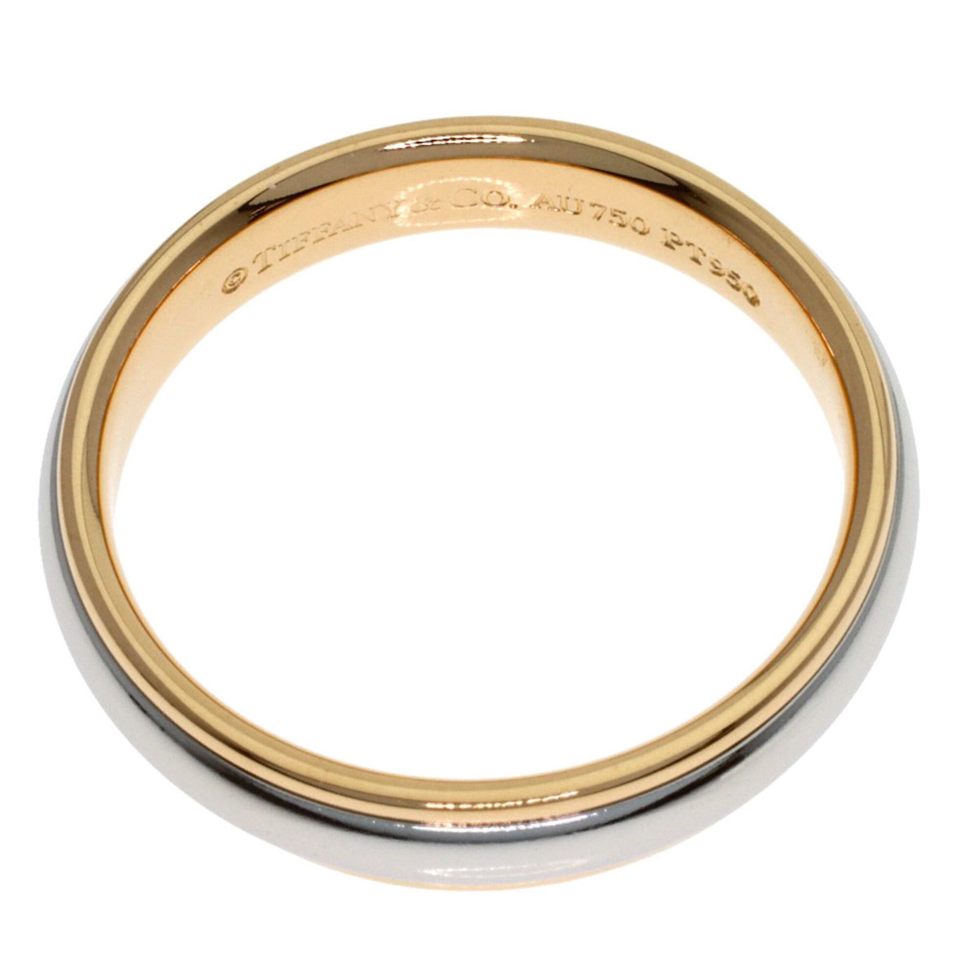 Tiffany & Co. Tiffany & Co. Milgrain Ring, 18K Yellow Gold/PT950, Women's. Size ONE SIZE - 4 Thumbnail