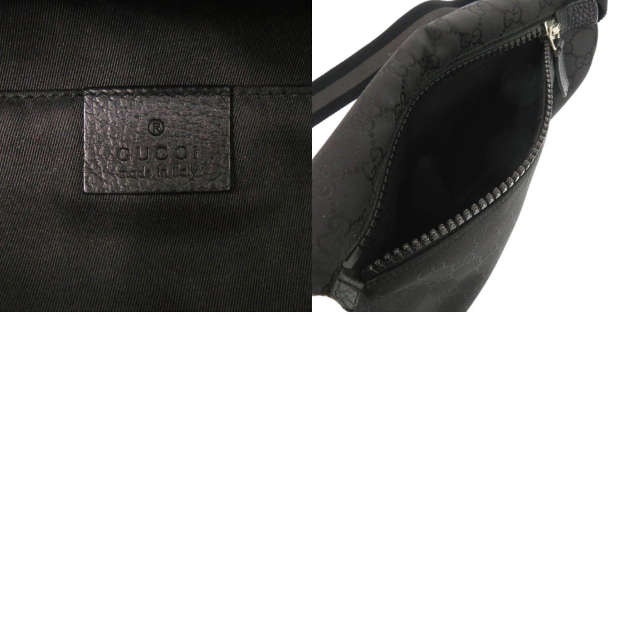 Gucci Excellent condition Gucci bag, body 5096643 GG nylon, black waist 1164GUCCI Size ONE SIZE - 6 Thumbnail