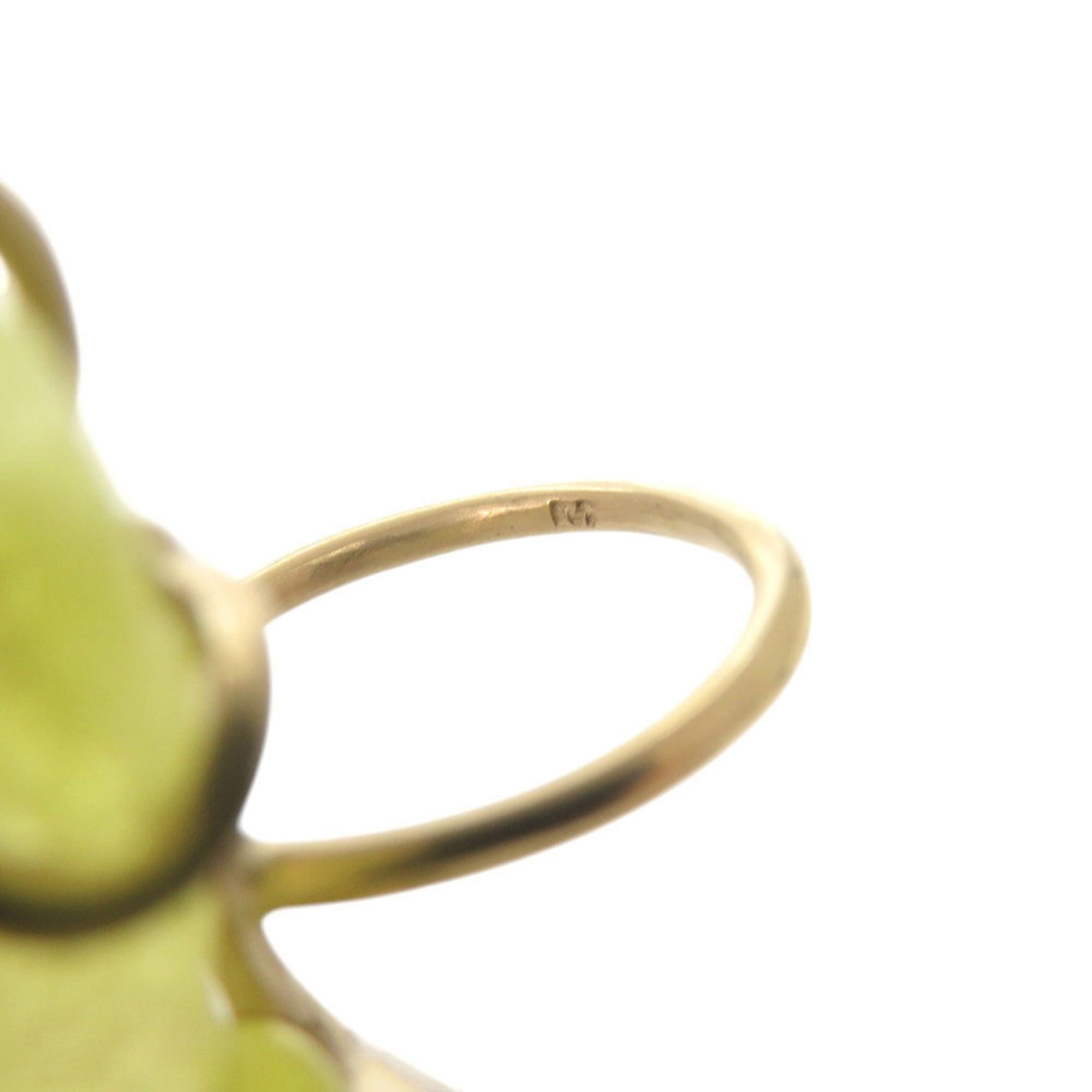 Dior Christian Dior Excellent condition Dior monkey ring, size M, metal and plastic, yellow. (0160Dior) Size ONE SIZE - 5 Thumbnail