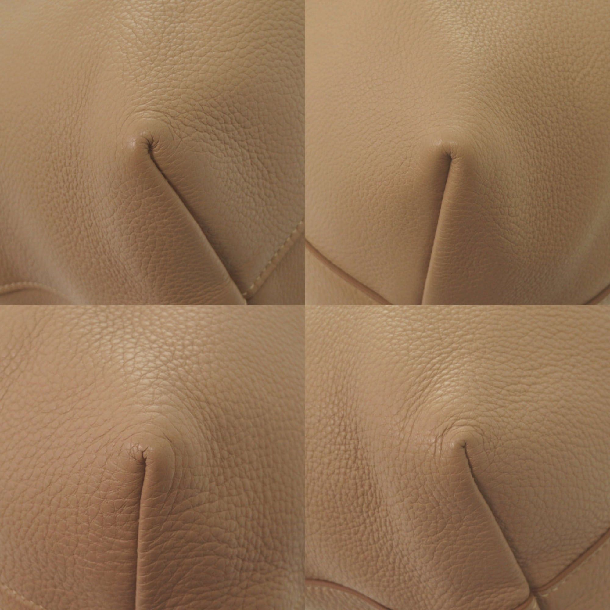 Prada Excellent condition Prada 2-way handbag 1BA063 gold hardware leather cameo CAMMEO beige shoulder bag 0518PRADA Size ONE SIZE - 8 Thumbnail
