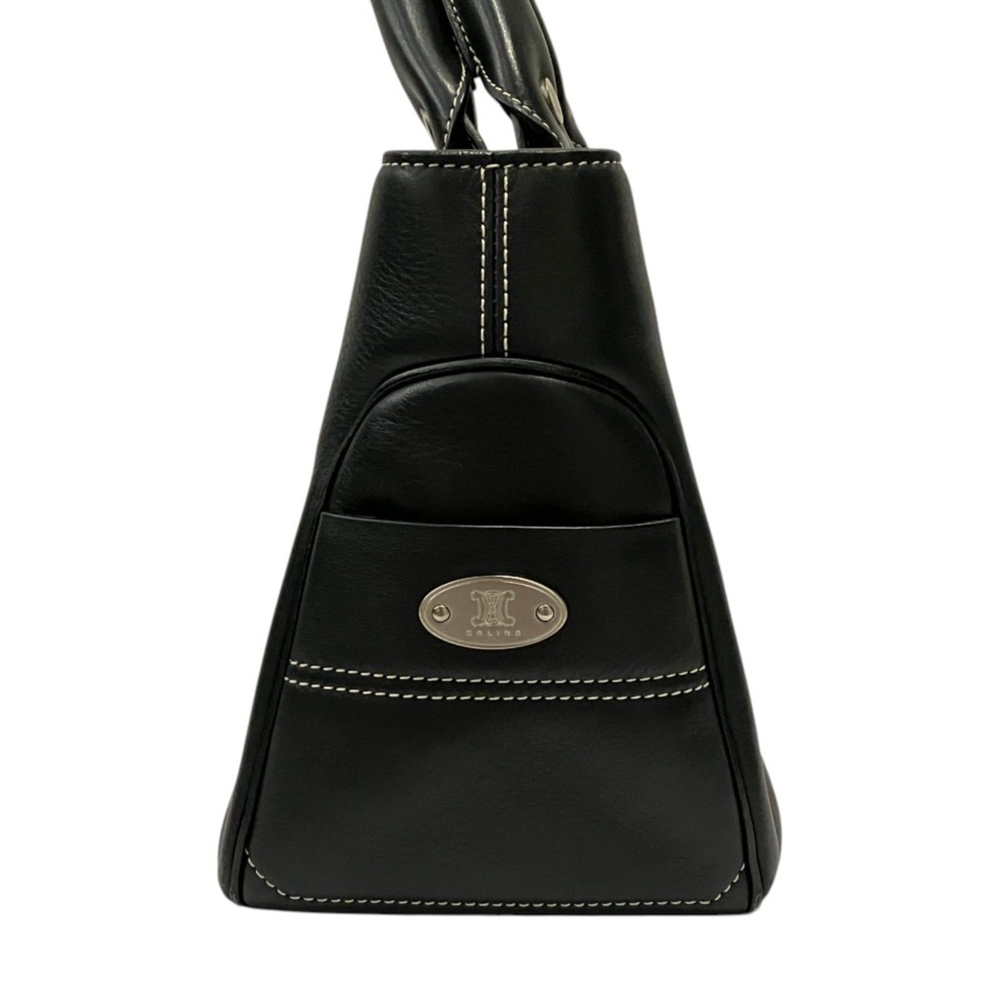 Celine CELINE Boogie Bag Handbag, Black, Women's Size ONE SIZE - 3 Thumbnail