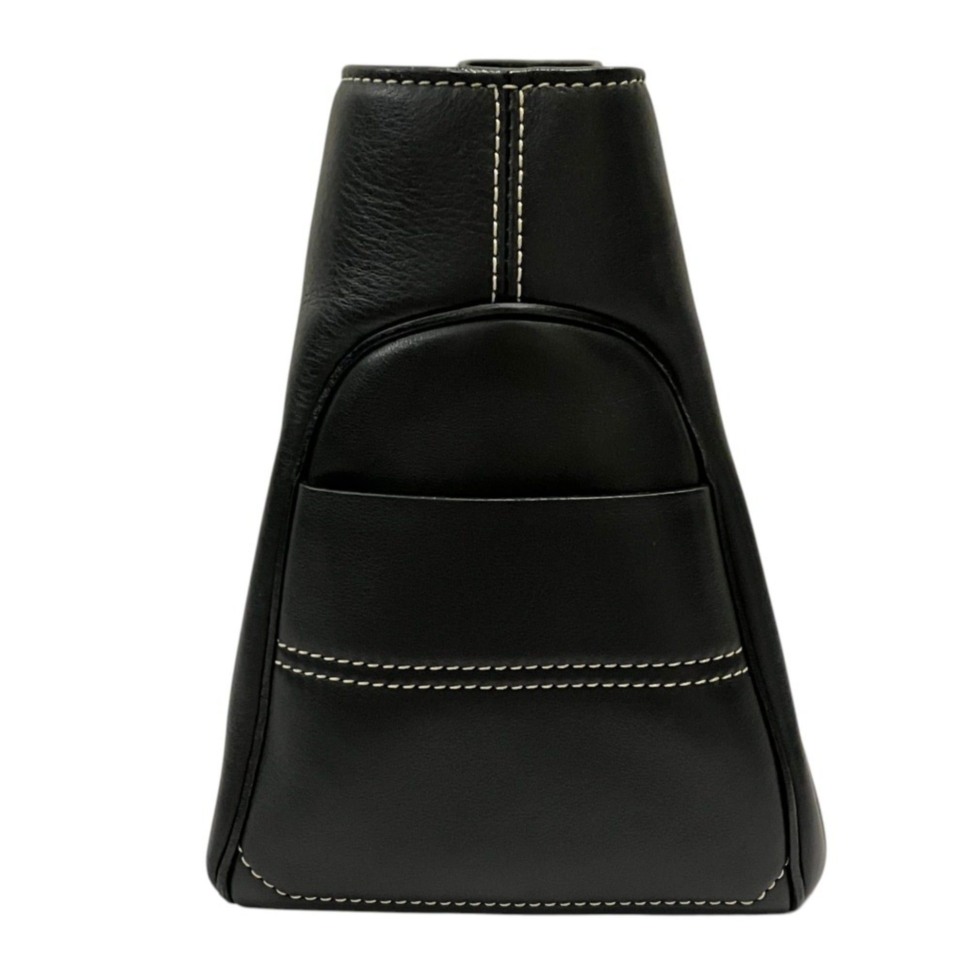 Celine CELINE Boogie Bag Handbag, Black, Women's Size ONE SIZE - 4 Thumbnail