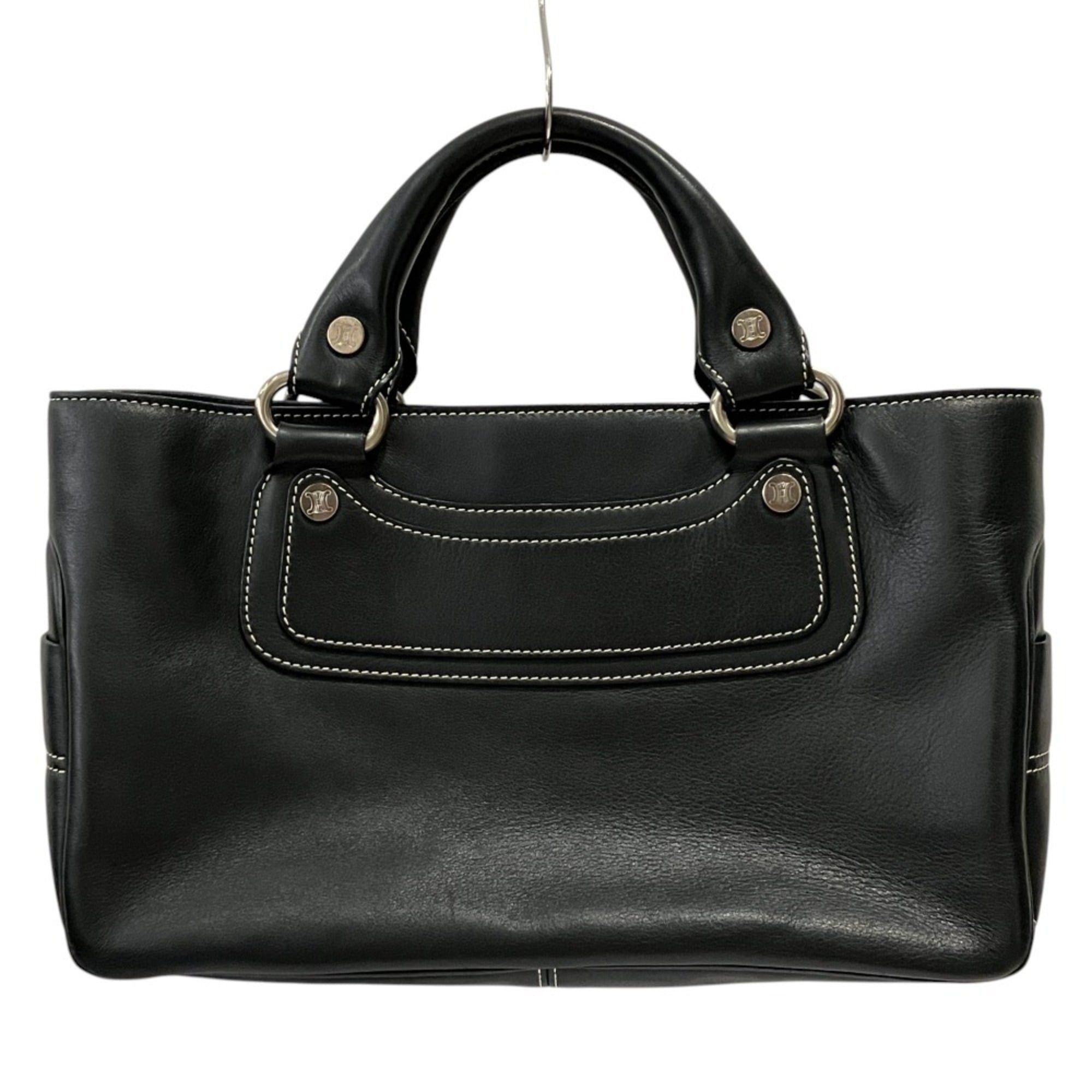 Celine CELINE Boogie Bag Handbag, Black, Women's Size ONE SIZE - 2 Thumbnail