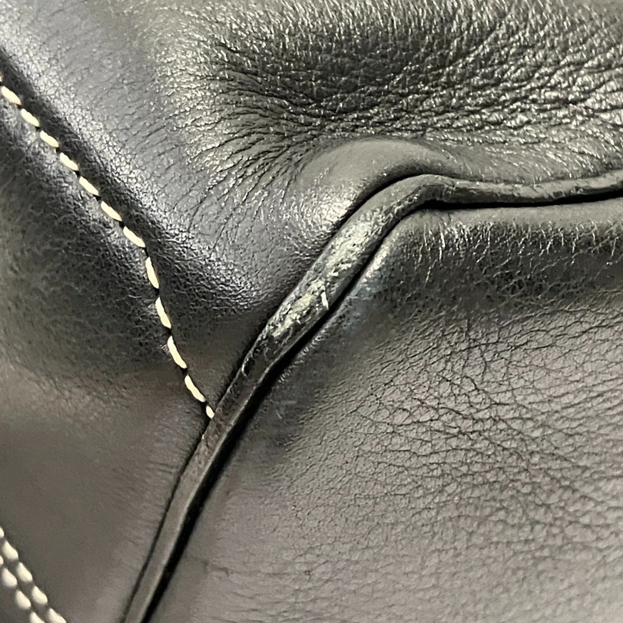 Celine CELINE Boogie Bag Handbag, Black, Women's Size ONE SIZE - 14 Thumbnail