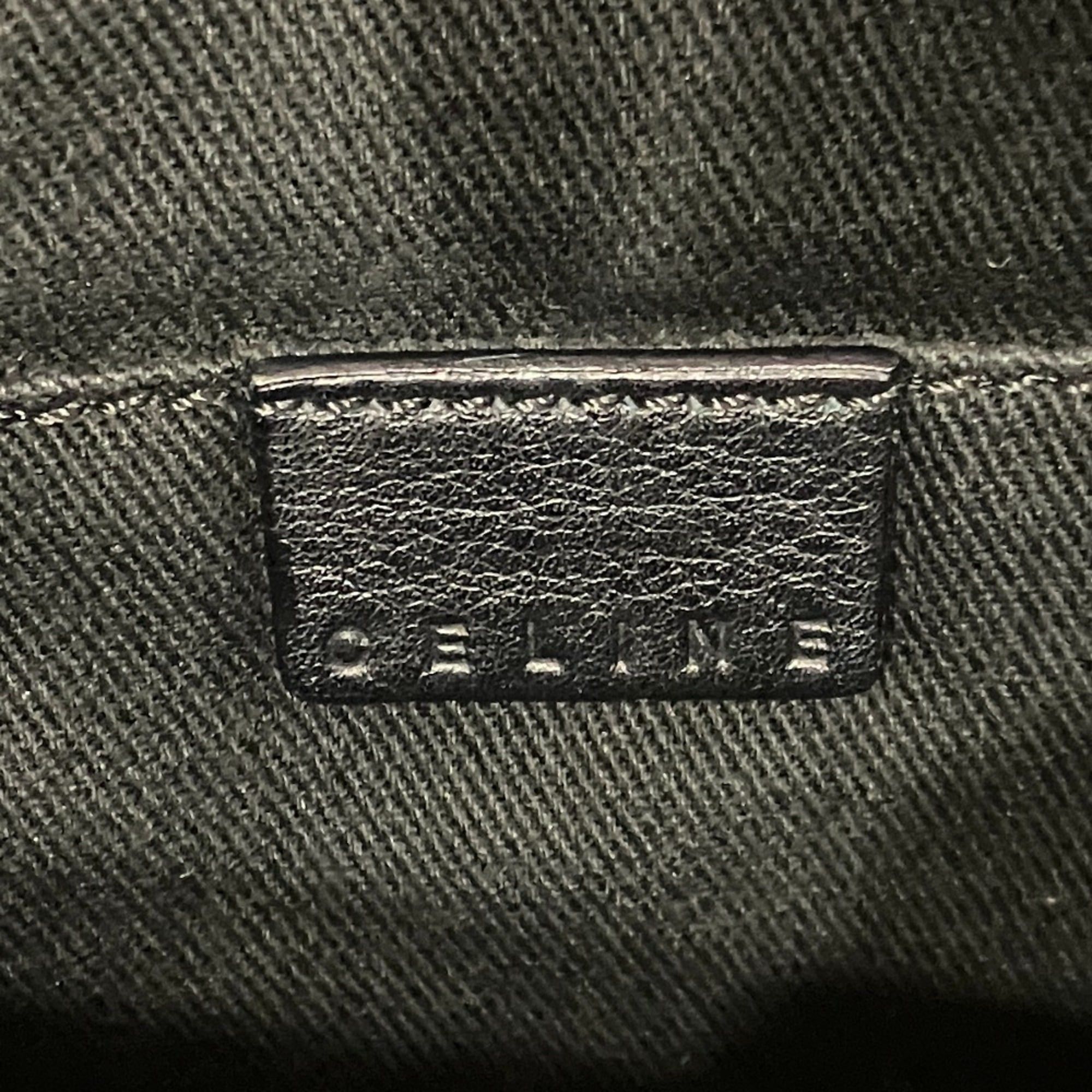 Celine CELINE Boogie Bag Handbag, Black, Women's Size ONE SIZE - 10 Thumbnail