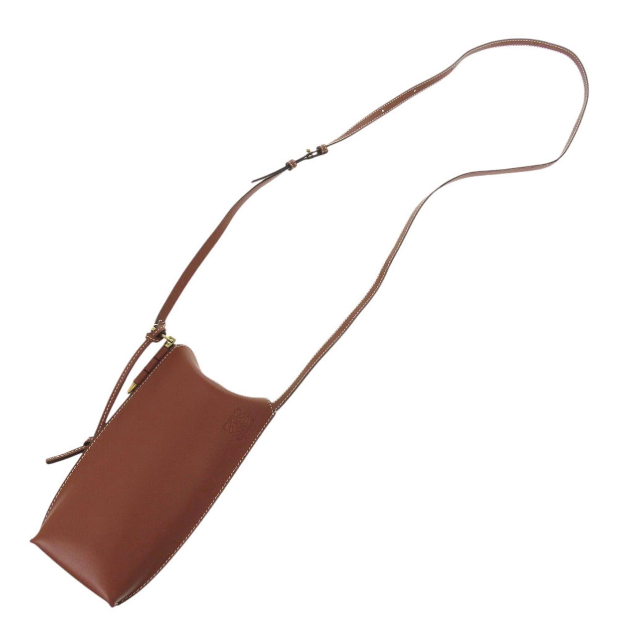 Loewe Like New Loewe Gate Pocket Leather Brown Shoulder Bag 0281LOEWE Size ONE SIZE - 5 Thumbnail