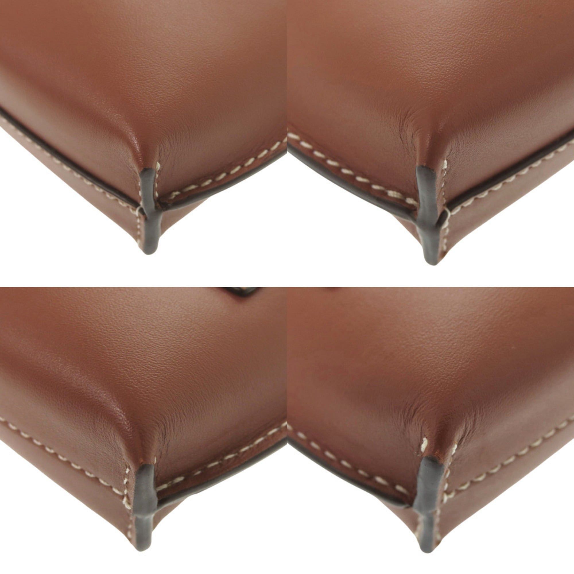 Loewe Like New Loewe Gate Pocket Leather Brown Shoulder Bag 0281LOEWE Size ONE SIZE - 3 Thumbnail