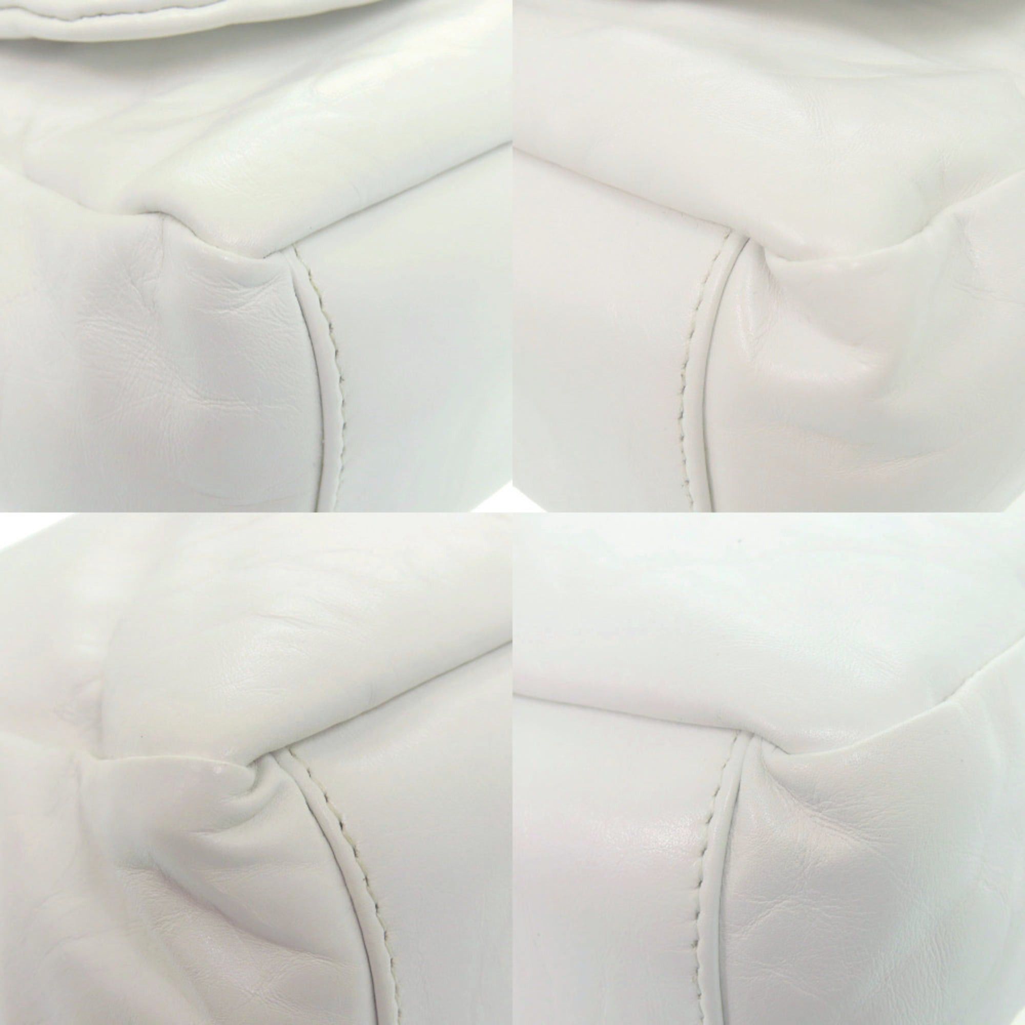 Balenciaga Excellent condition Balenciaga Monaco sling bag, BB logo, 787896, silver hardware, calf leather, white, handbag, one-shoulder 1386BALENCIAGA Size ONE SIZE - 7 Thumbnail