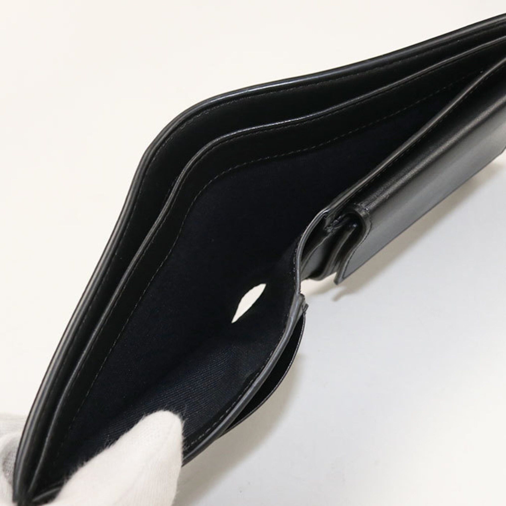Celine CELINE Bifold Wallet 10C87 Triomphe Canvas Men's Black Size ONE SIZE - 4 Thumbnail