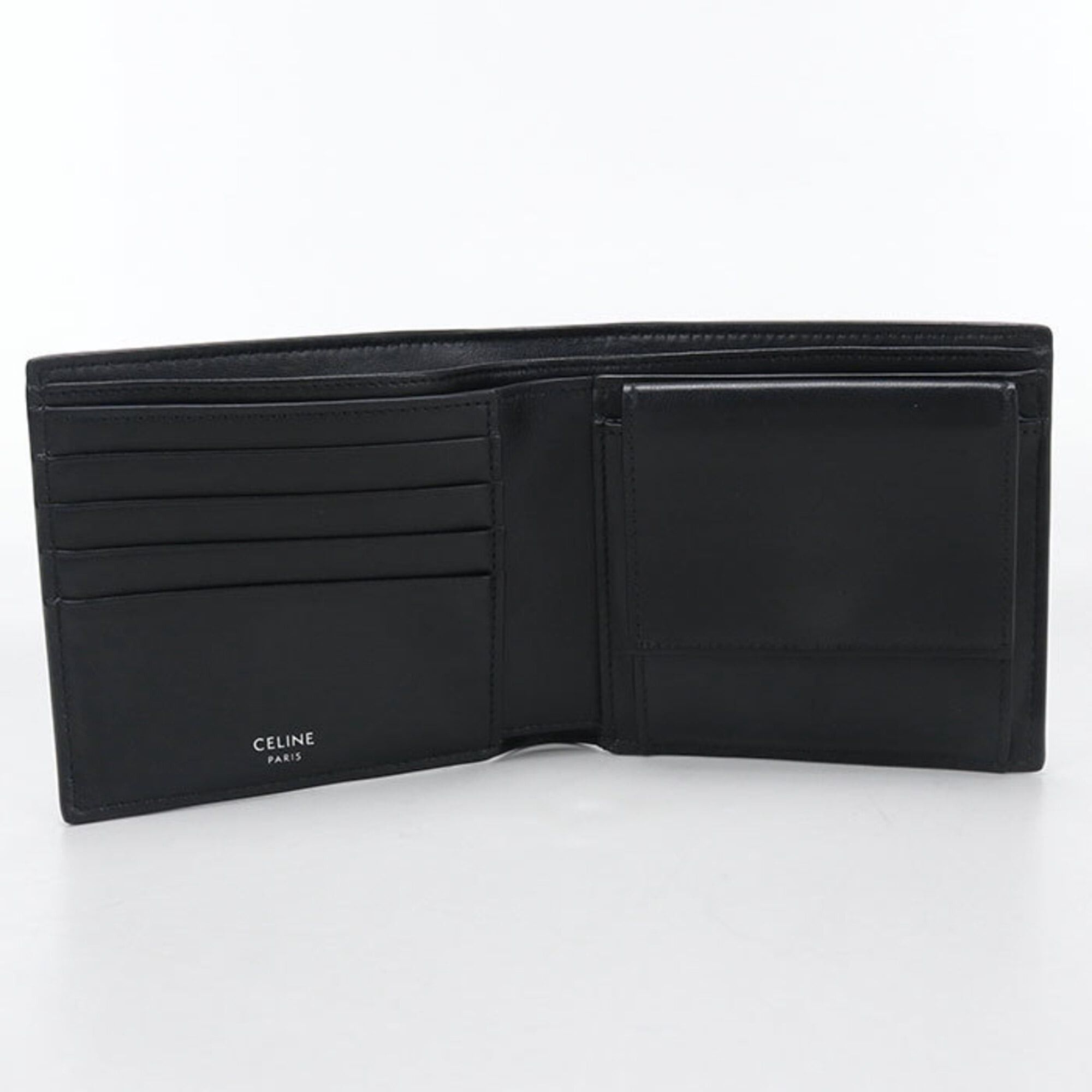 Celine CELINE Bifold Wallet 10C87 Triomphe Canvas Men's Black Size ONE SIZE - 3 Thumbnail