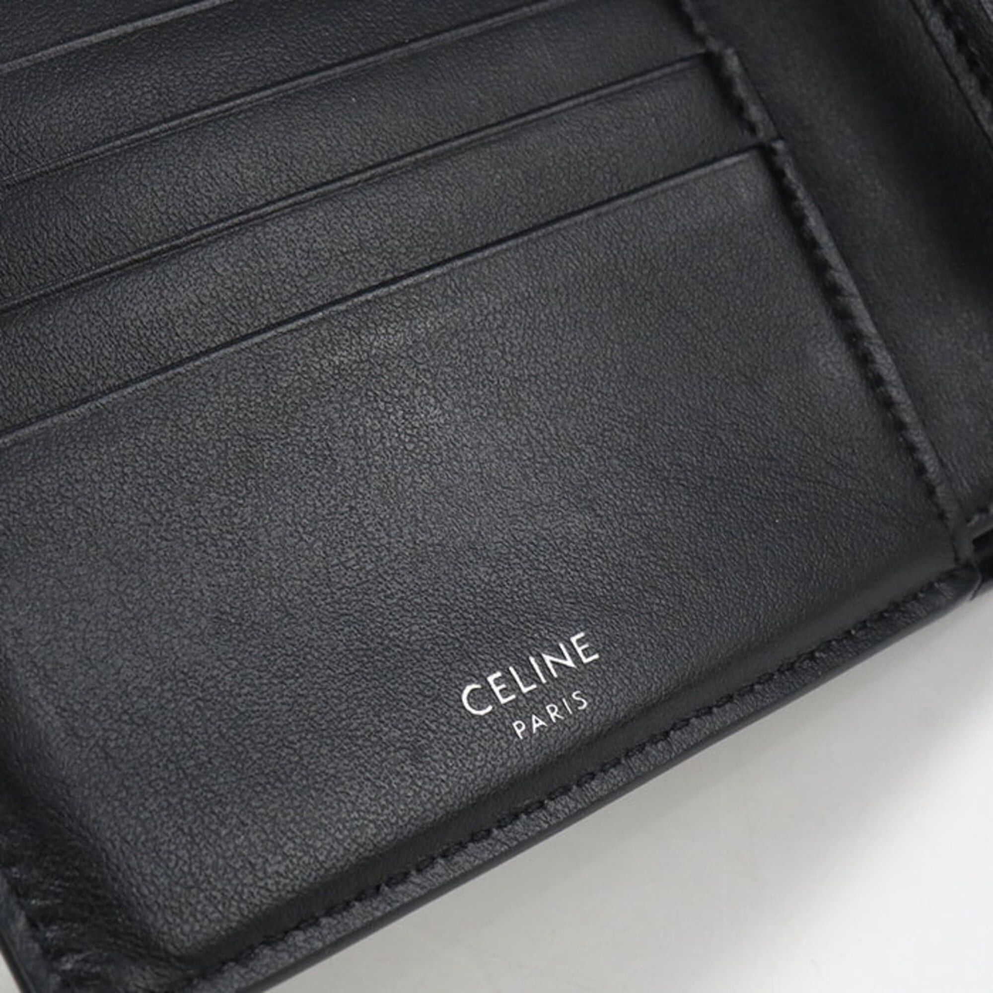 Celine CELINE Bifold Wallet 10C87 Triomphe Canvas Men's Black Size ONE SIZE - 6 Thumbnail