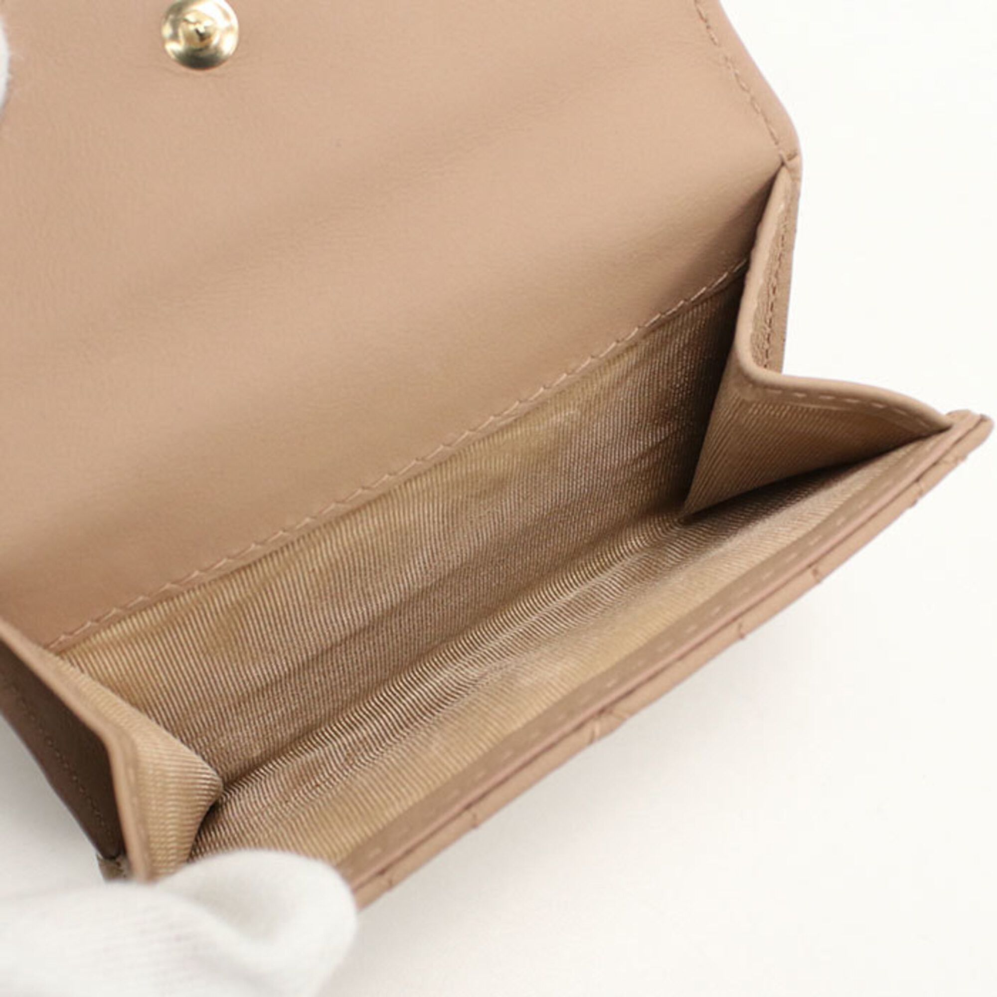 Dior Christian Dior DIOR Dior Tri-fold Wallet S0181ONMJ Lotus Women's Beige Size ONE SIZE - 5 Thumbnail