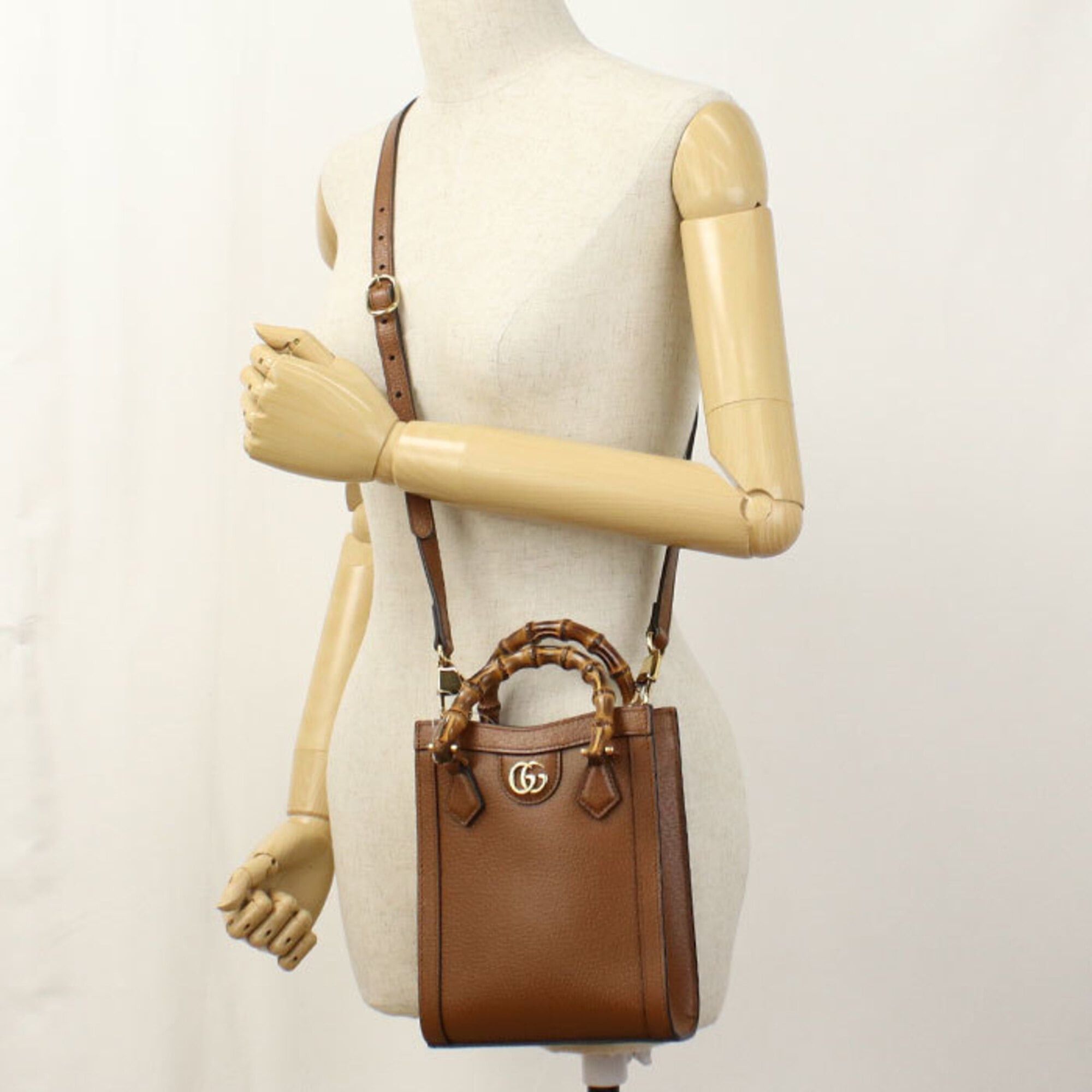 Gucci GUCCI Diana 2-Way Tote Bag (739079) - Women's, Brown Size ONE SIZE - 7 Thumbnail