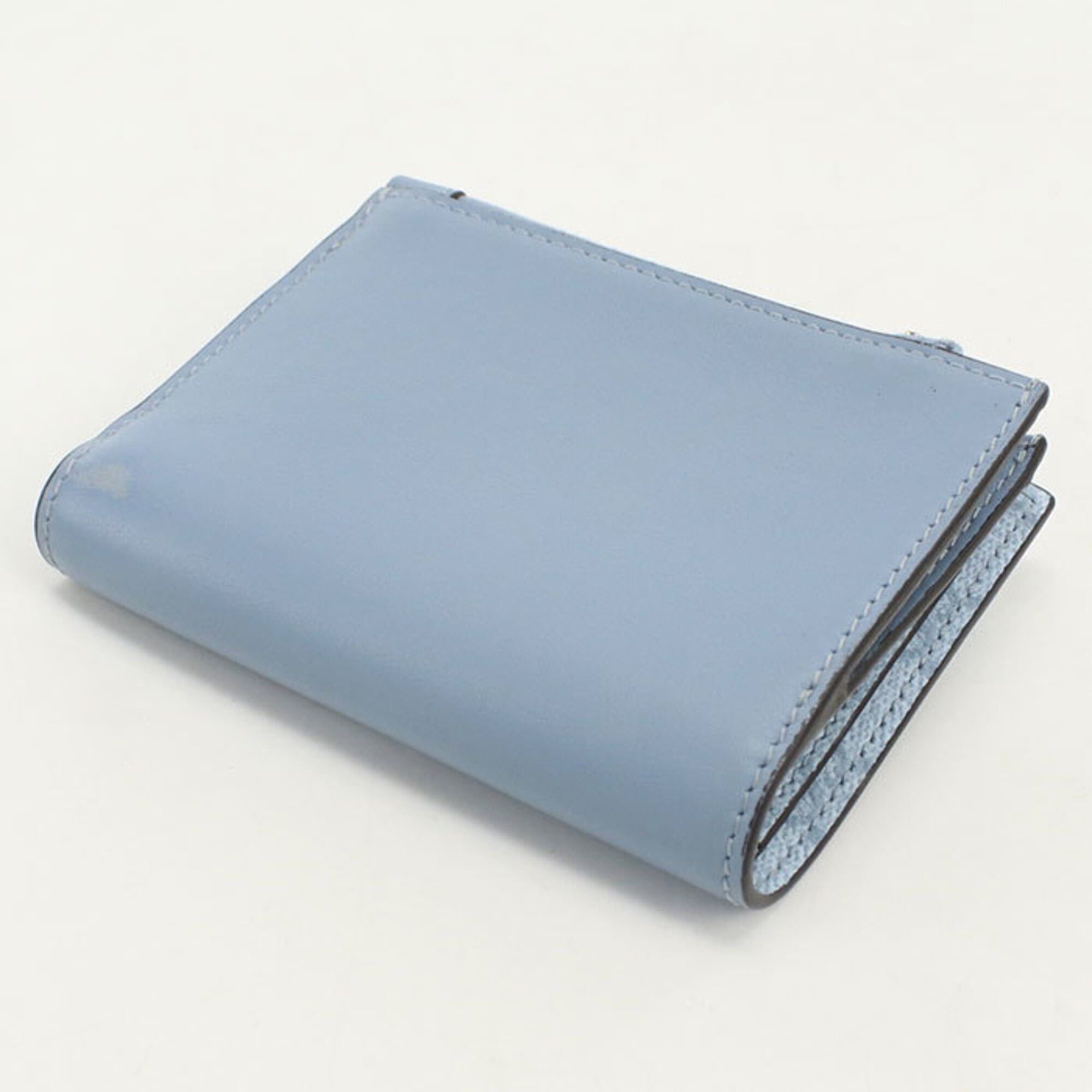 Gucci GUCCI Bi-fold Wallet 826718 Medium Zip GG Emblem Women's Blue Size ONE SIZE - 2 Thumbnail