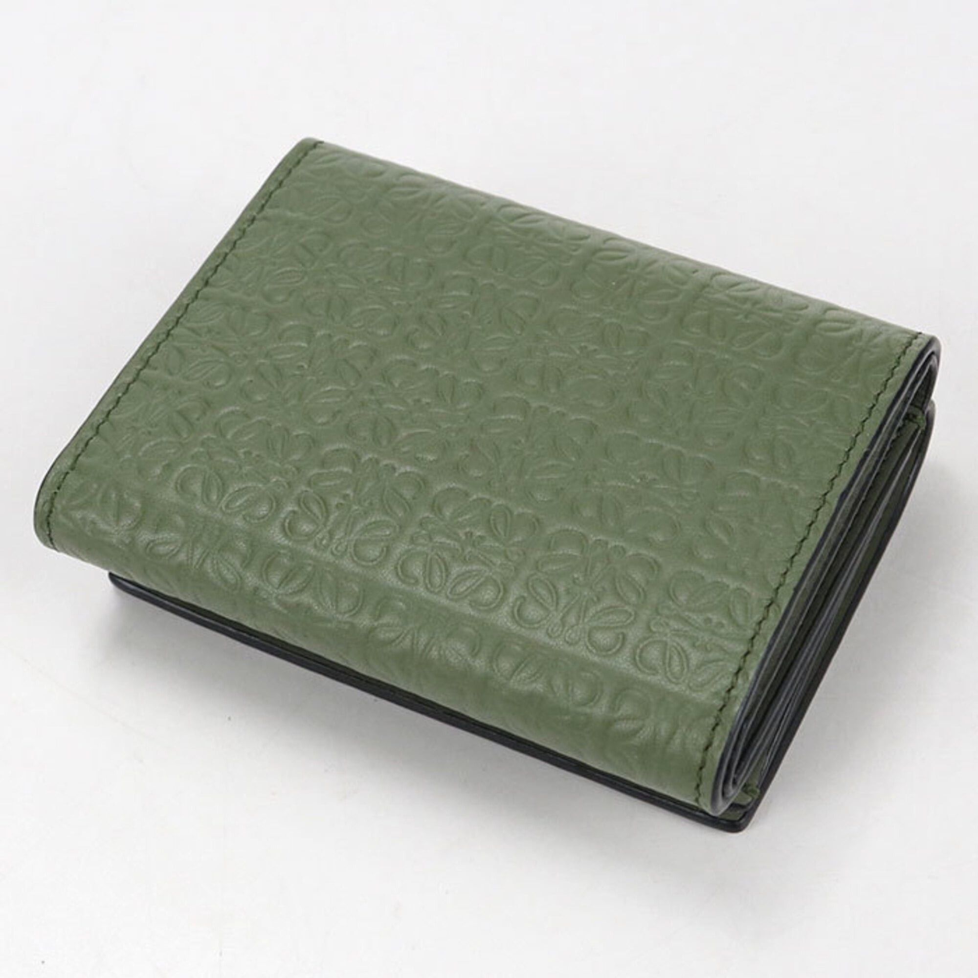 Loewe LOEWE Trifold Wallet, Repeat Anagram, Women's, Green Size ONE SIZE - 2 Thumbnail