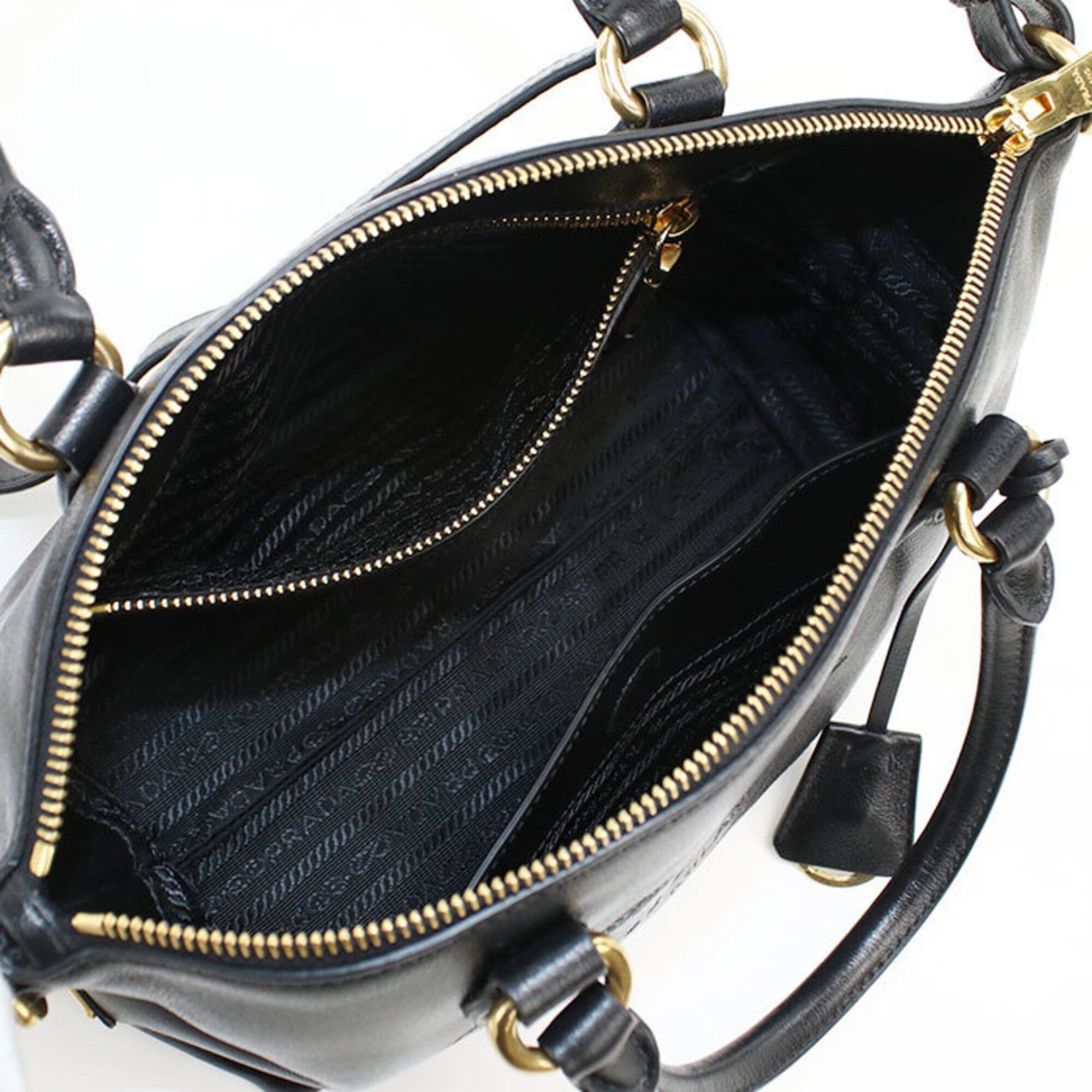 Prada Prada handbag 1BA111 2-way women's black Size ONE SIZE - 3 Thumbnail