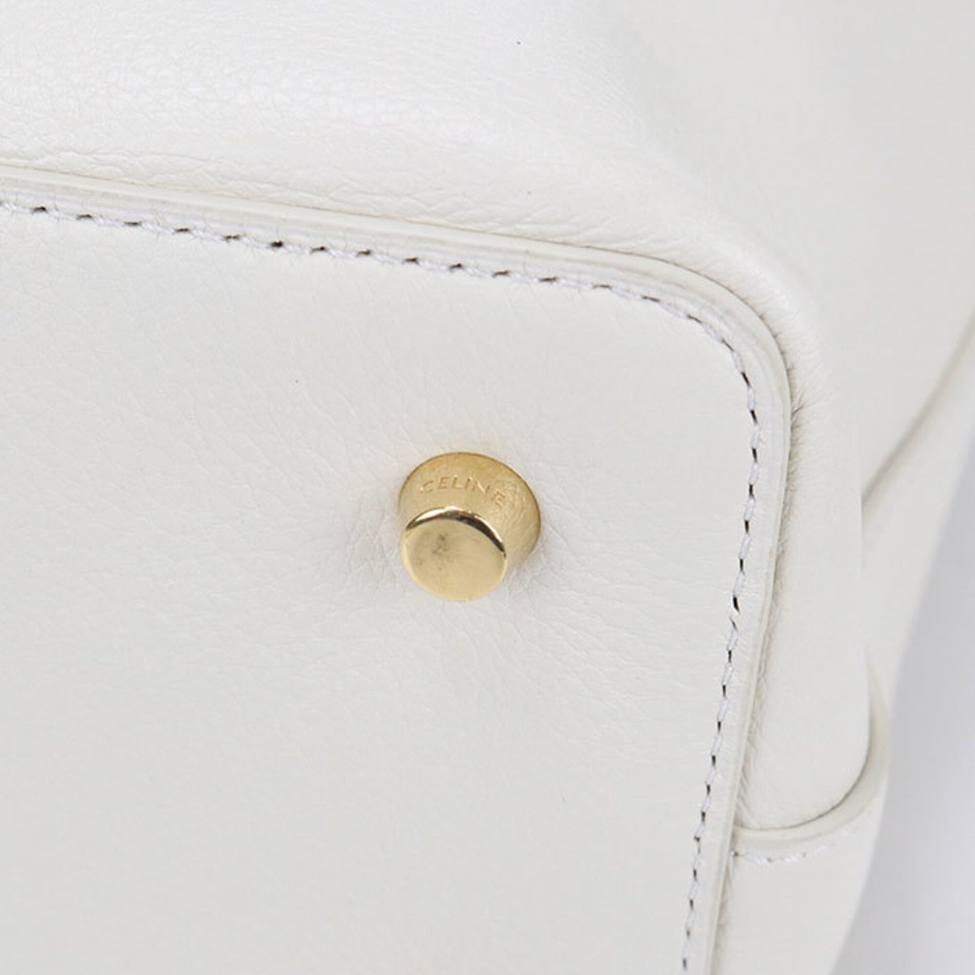 Celine Celine Tote Bag 11454 3ET7 Conti Teen Women's White Size ONE SIZE - 6 Thumbnail