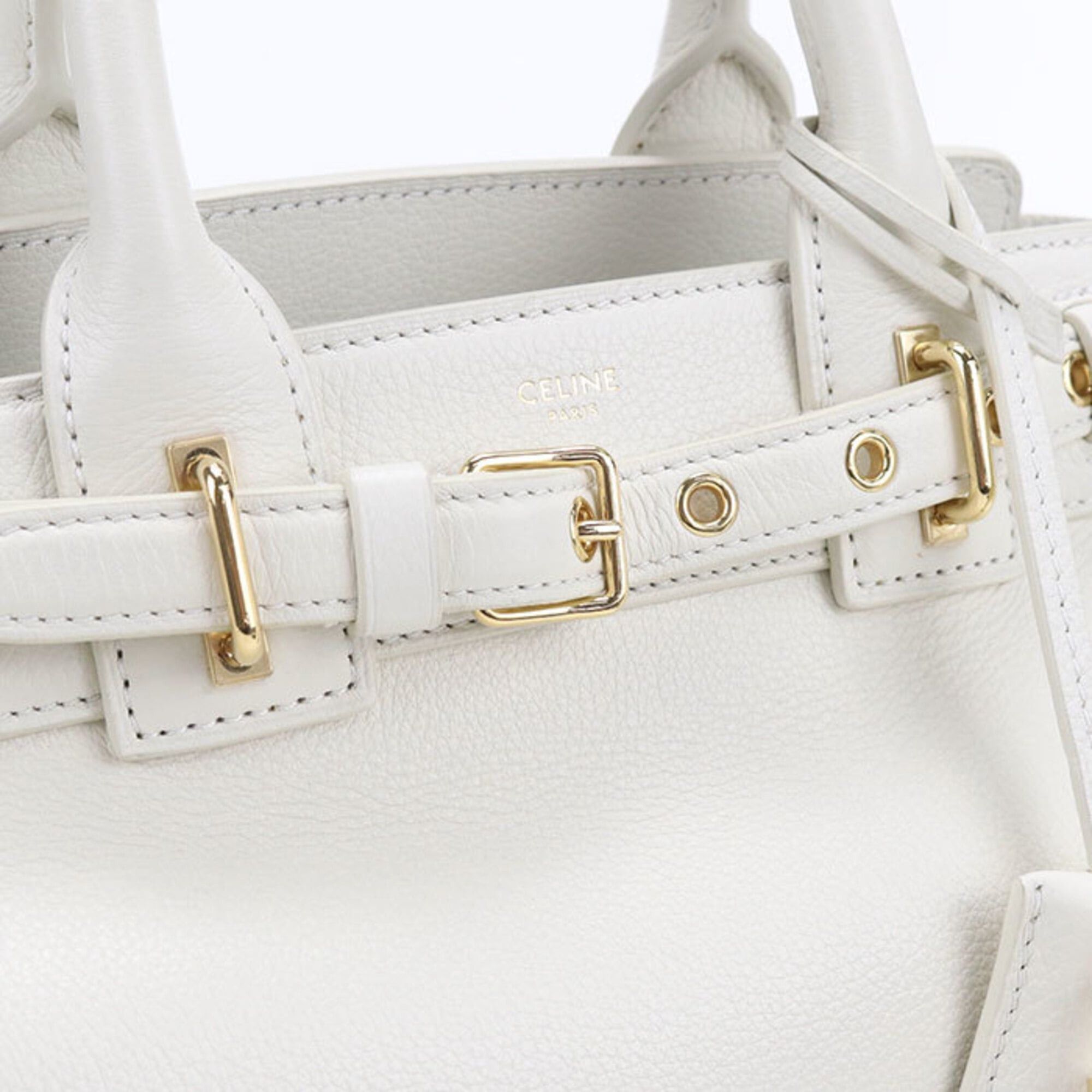 Celine Celine Tote Bag 11454 3ET7 Conti Teen Women's White Size ONE SIZE - 4 Thumbnail