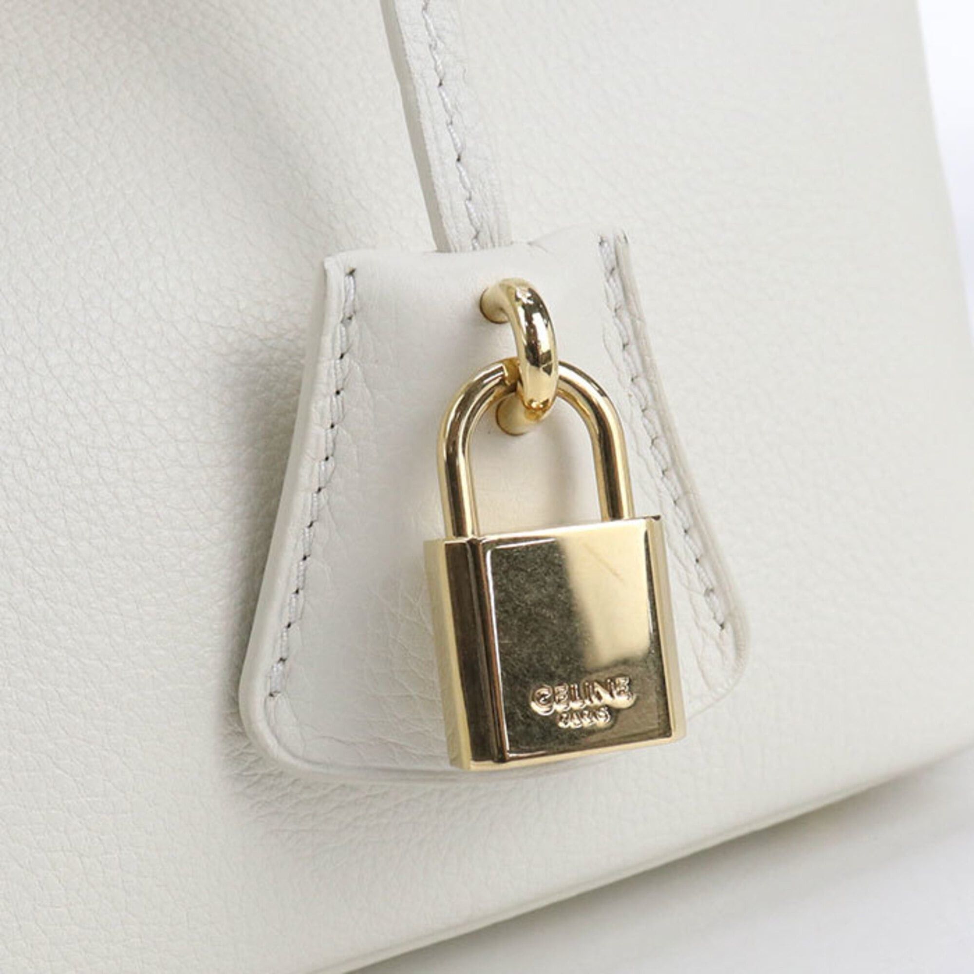 Celine Celine Tote Bag 11454 3ET7 Conti Teen Women's White Size ONE SIZE - 7 Thumbnail