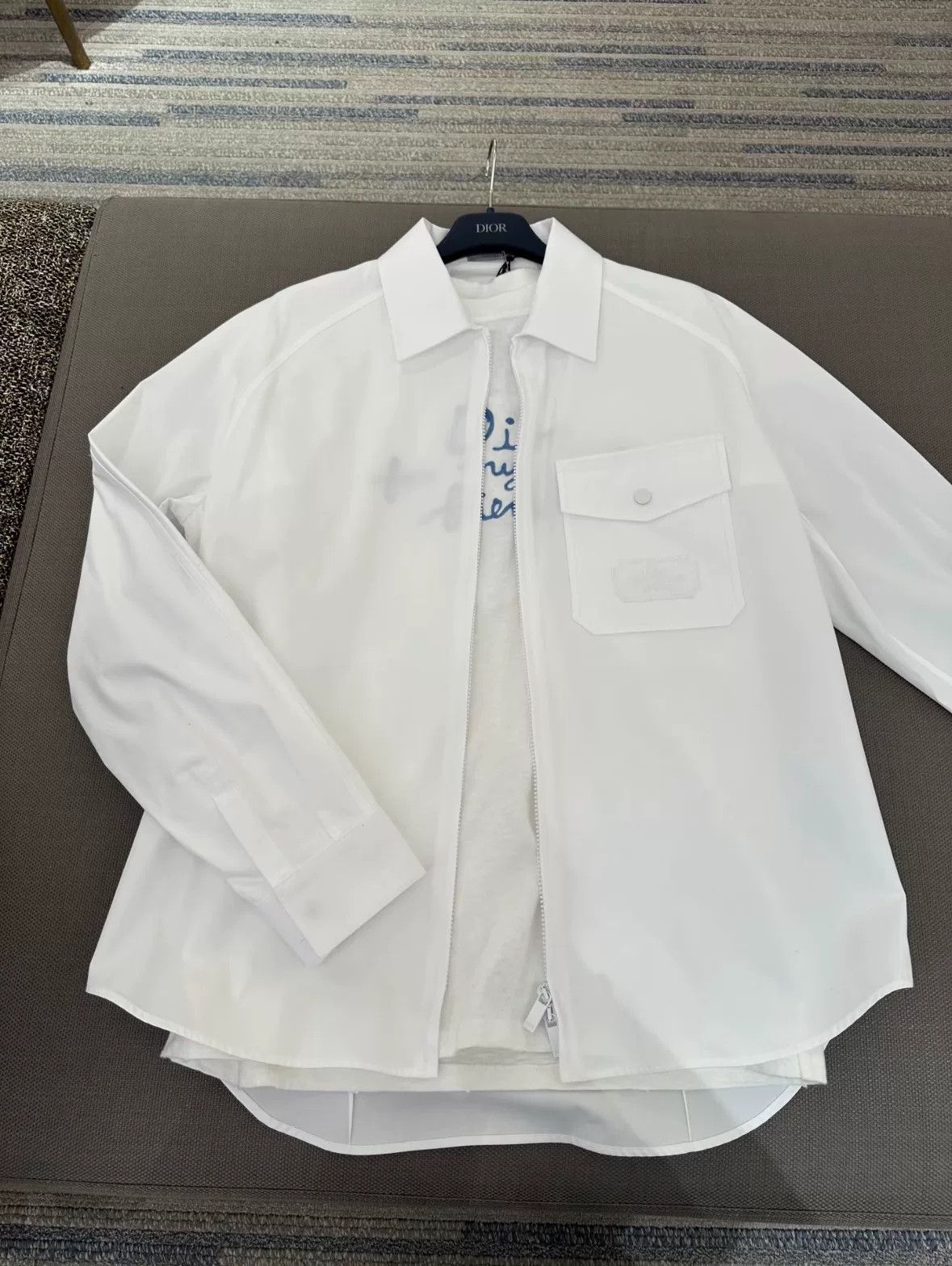 Dior Dior 2025 White Embroidered Cotton Jacket Size US M / EU 48-50 / 2 - 7 Thumbnail