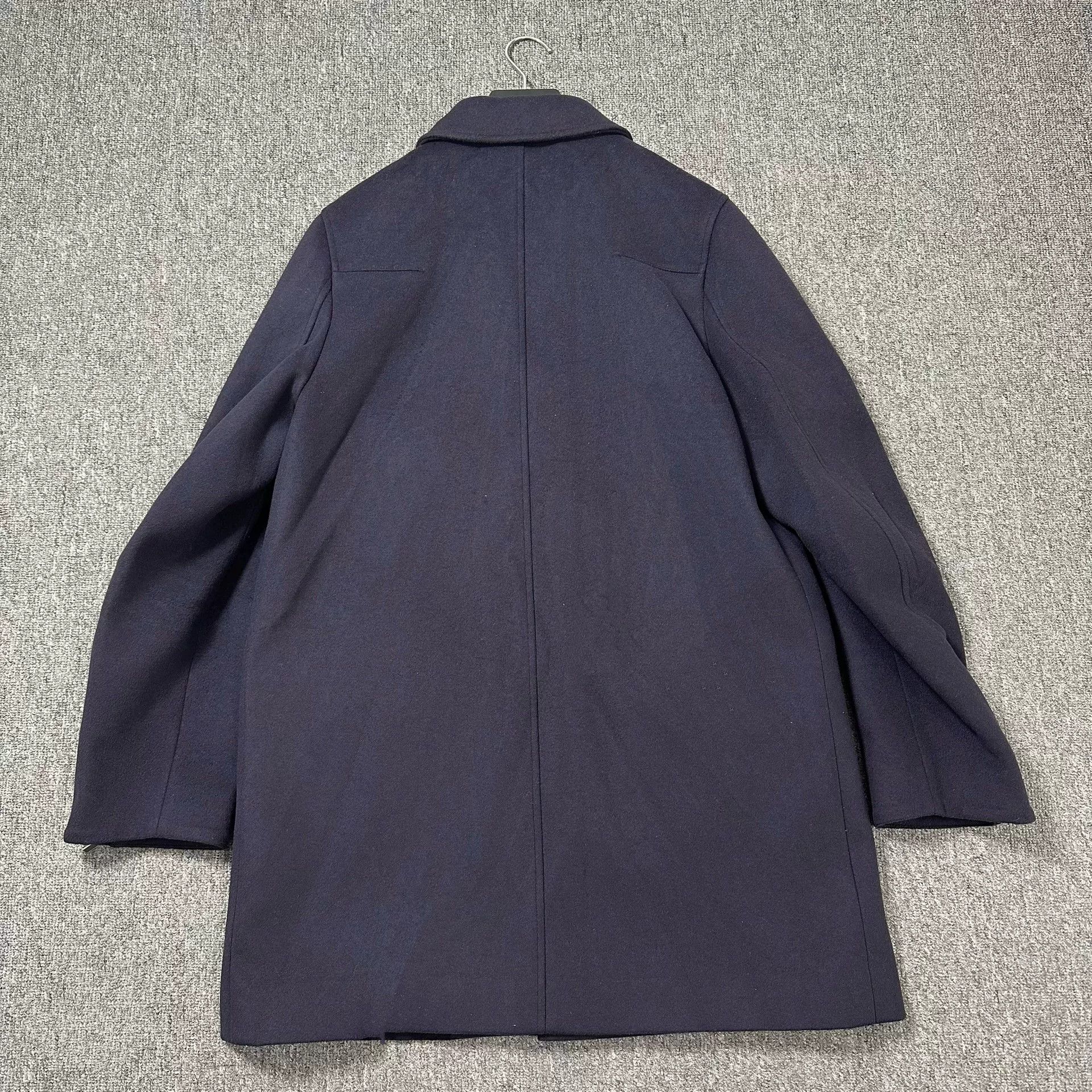 Dior Dior Navy Mid-Length Wool Coat Size US M / EU 48-50 / 2 - 3 Thumbnail