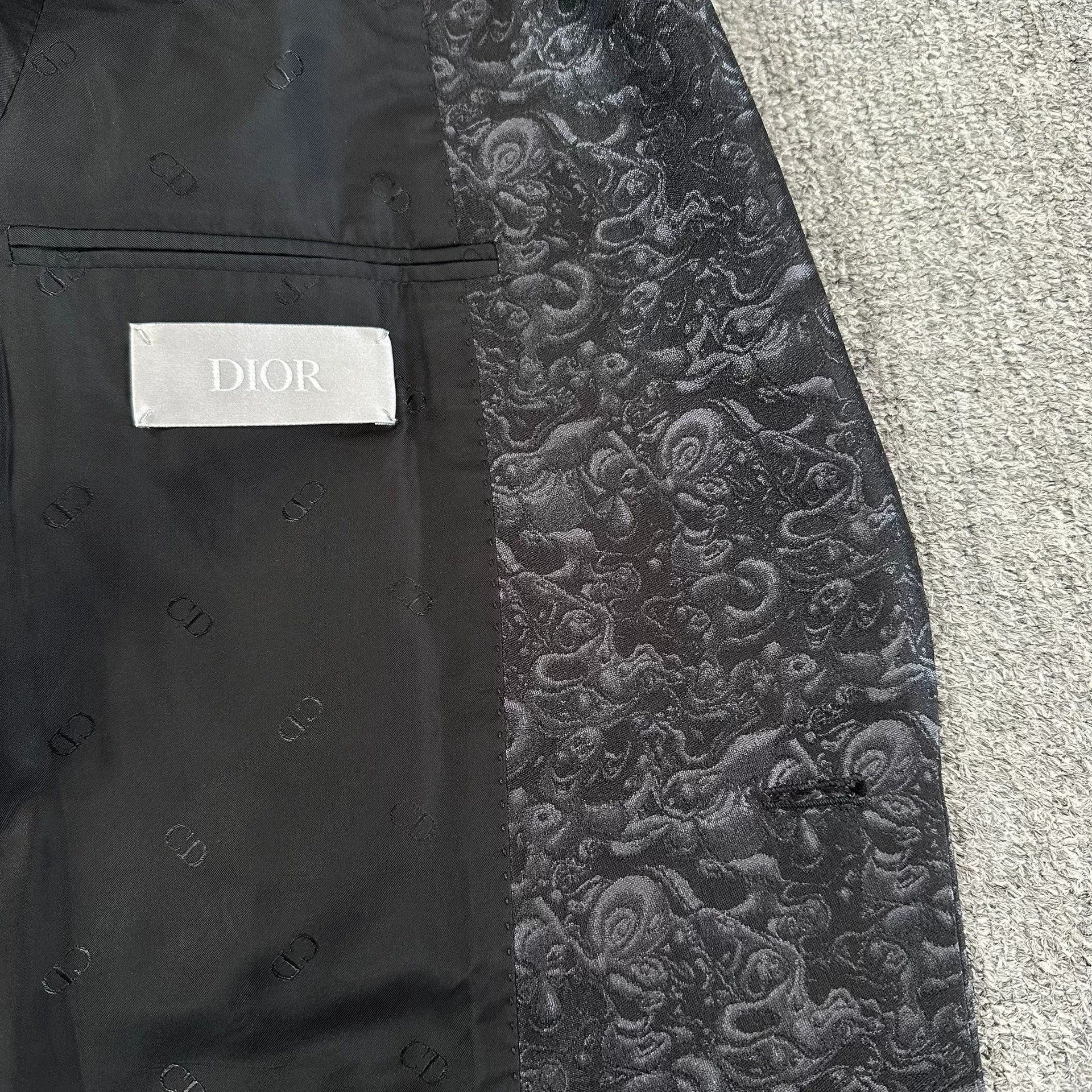 Dior Dior Man Shawl Collar Jacquard Tuxedo Size US M / EU 48-50 / 2 - 4 Thumbnail