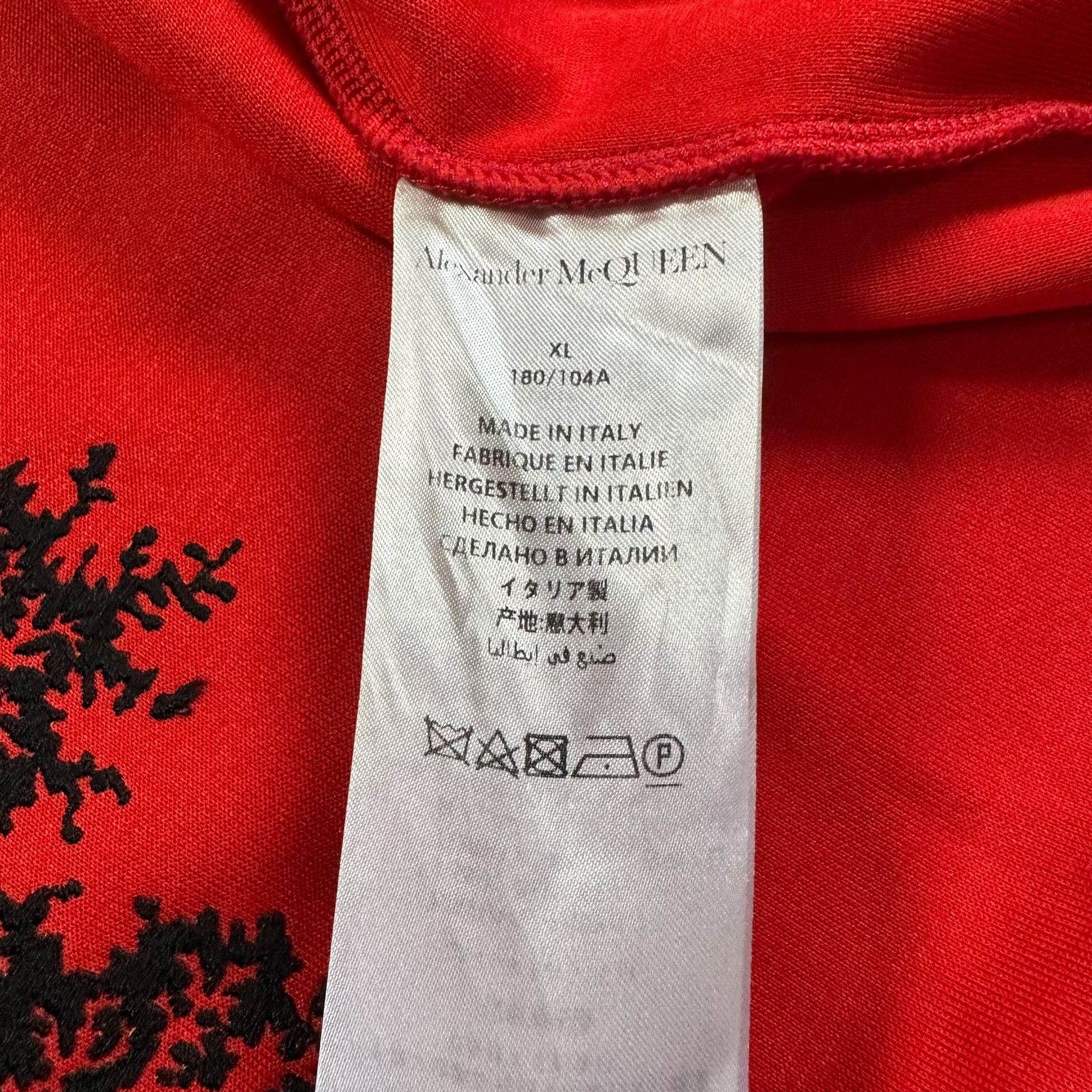 Alexander McQueen Alexander McQueen Red Skull Letter Baseball Jacket Size US XL / EU 56 / 4 - 6 Thumbnail