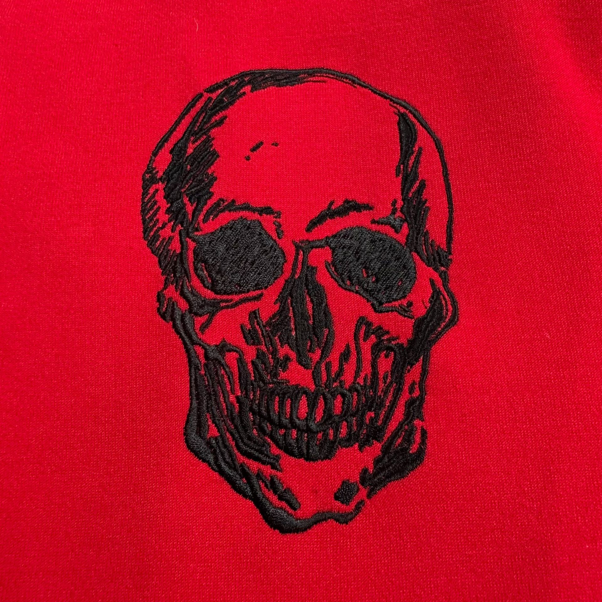 Alexander McQueen Alexander McQueen Red Skull Letter Baseball Jacket Size US XL / EU 56 / 4 - 2 Thumbnail