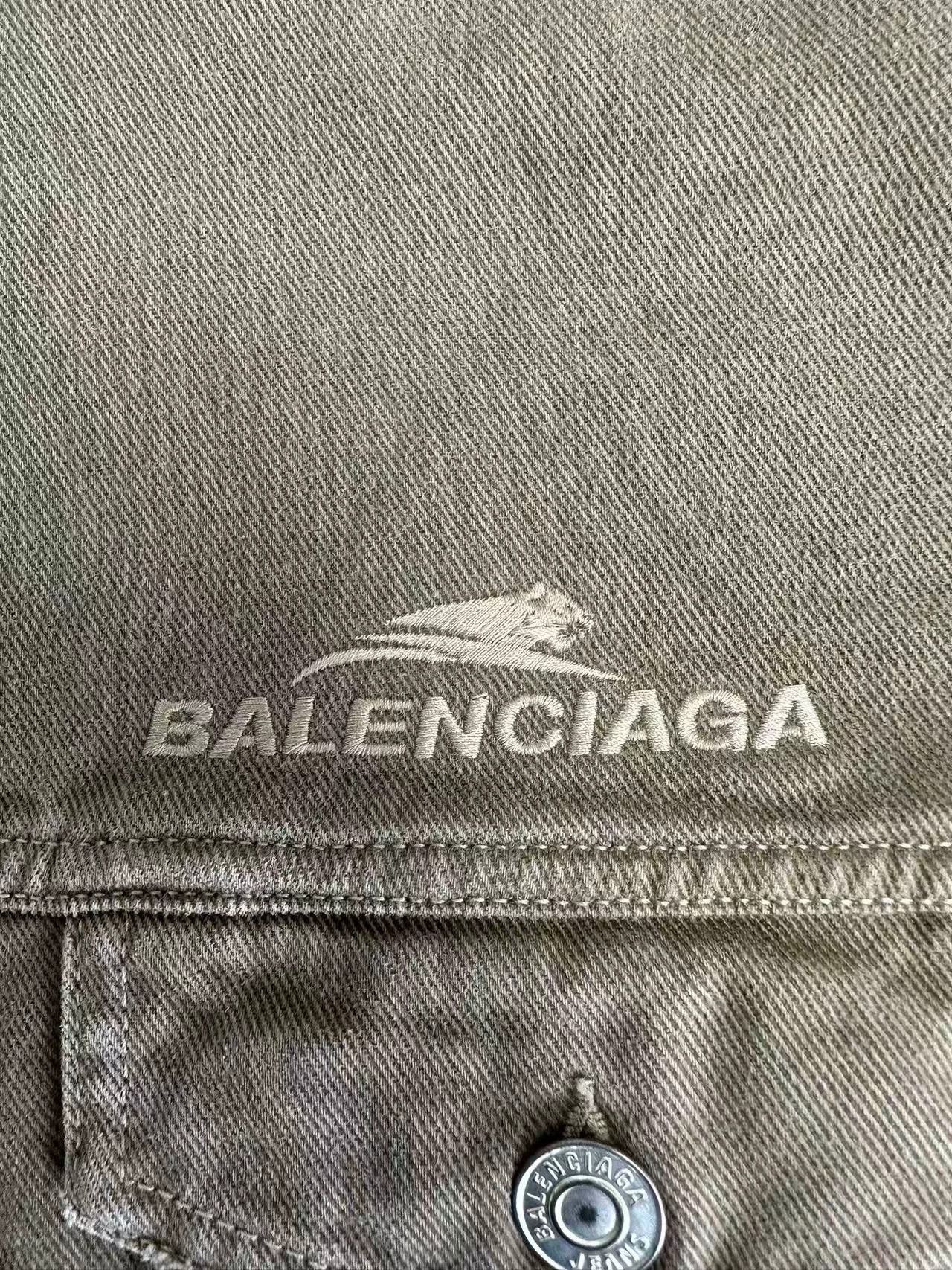 Balenciaga Balenciaga Solid Single-Breasted Pocket Denim Jacket Size XS / US 0-2 / IT 36-38 - 3 Thumbnail
