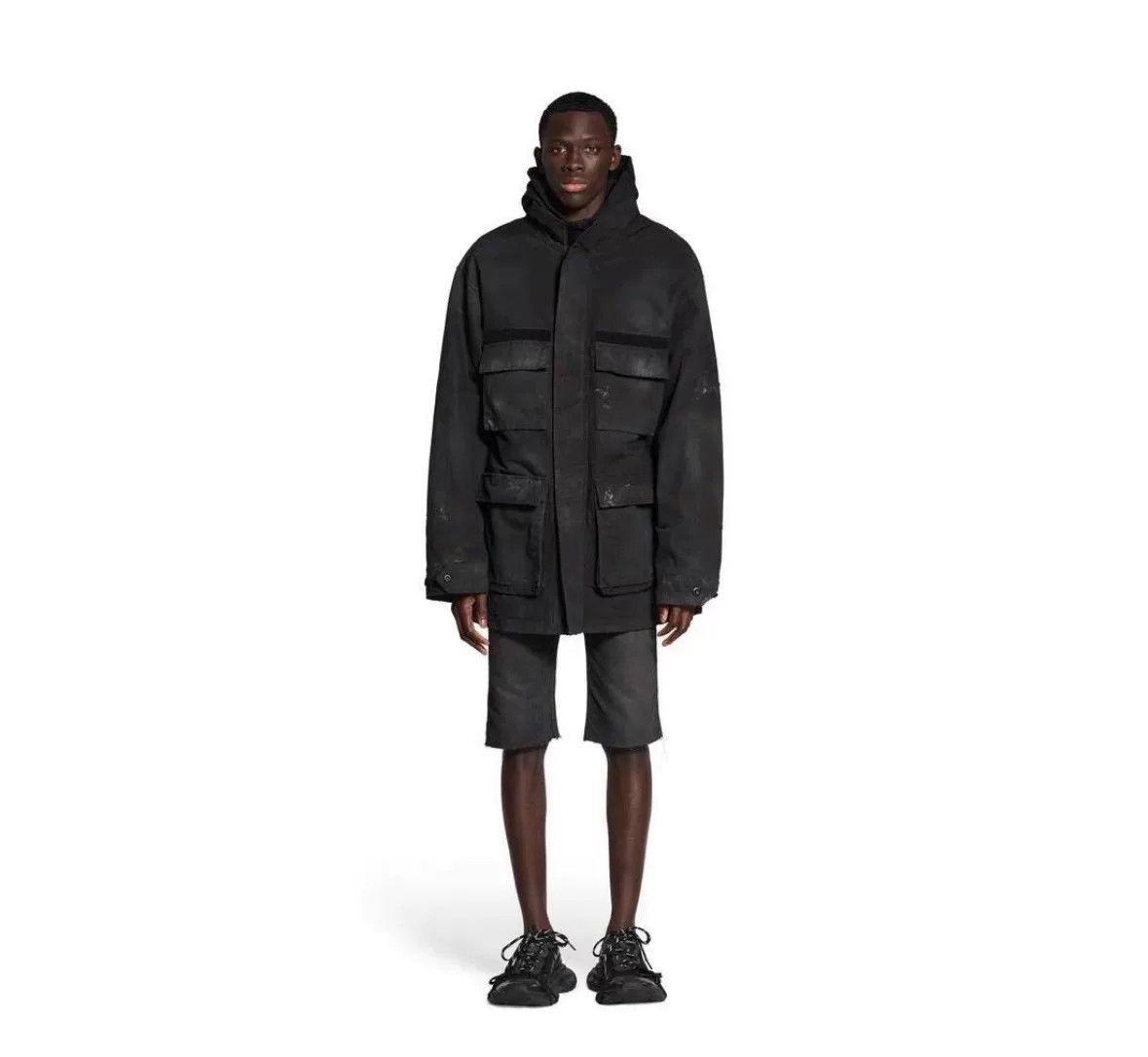 Balenciaga Balenciaga 23 Fall Mud-Dyed Double-Sided Eight-Pocket Jacket Size US M / EU 48-50 / 2 - 9 Thumbnail