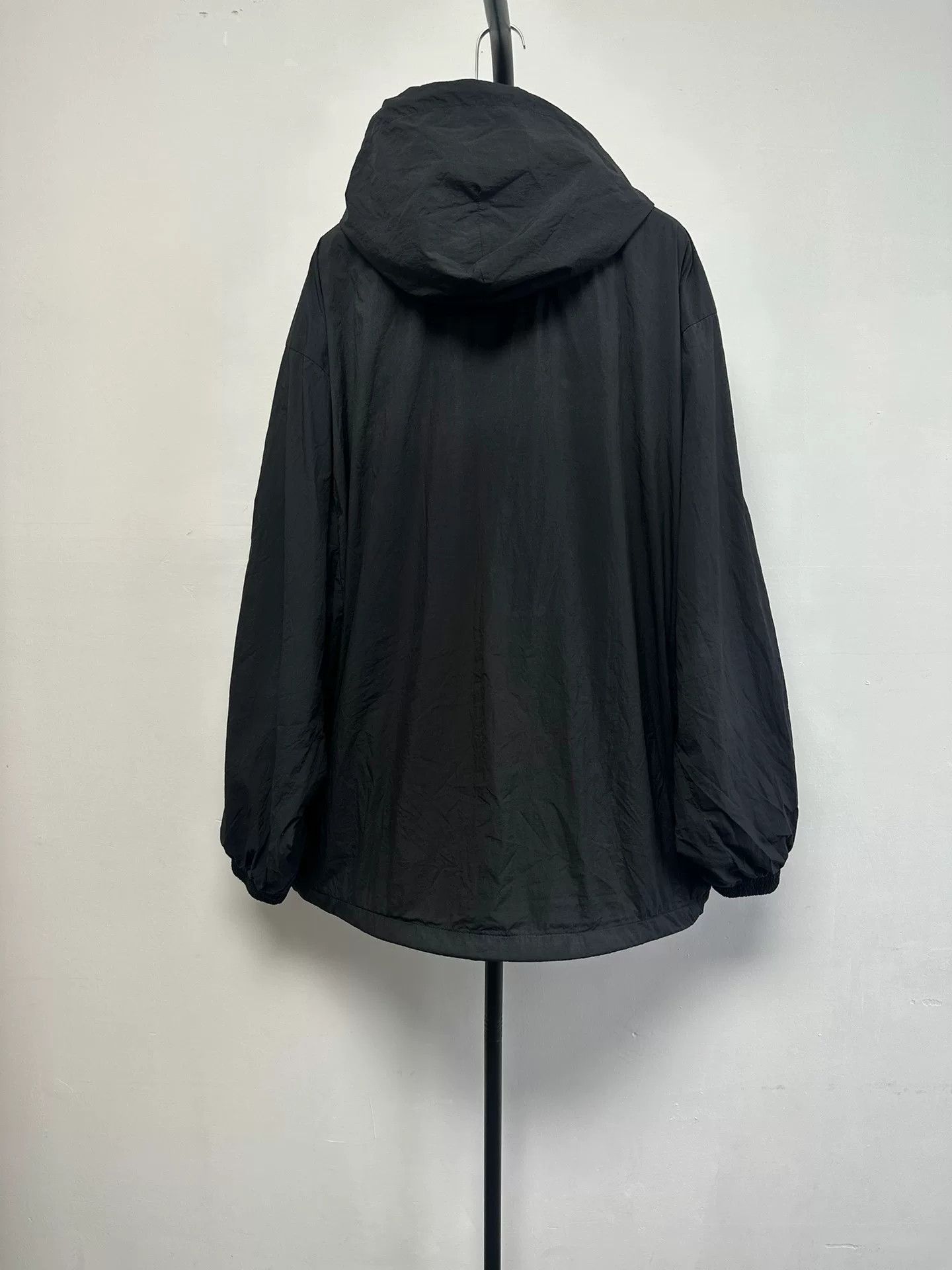 Balenciaga Balenciaga Washed Nylon Drawstring Hood Jacket Size US XS / EU 42 / 0 - 2 Thumbnail