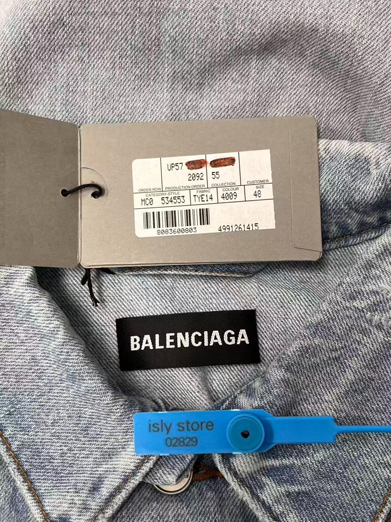 Balenciaga Balenciaga Back Logo Denim Jacket Size US M / EU 48-50 / 2 - 5 Thumbnail