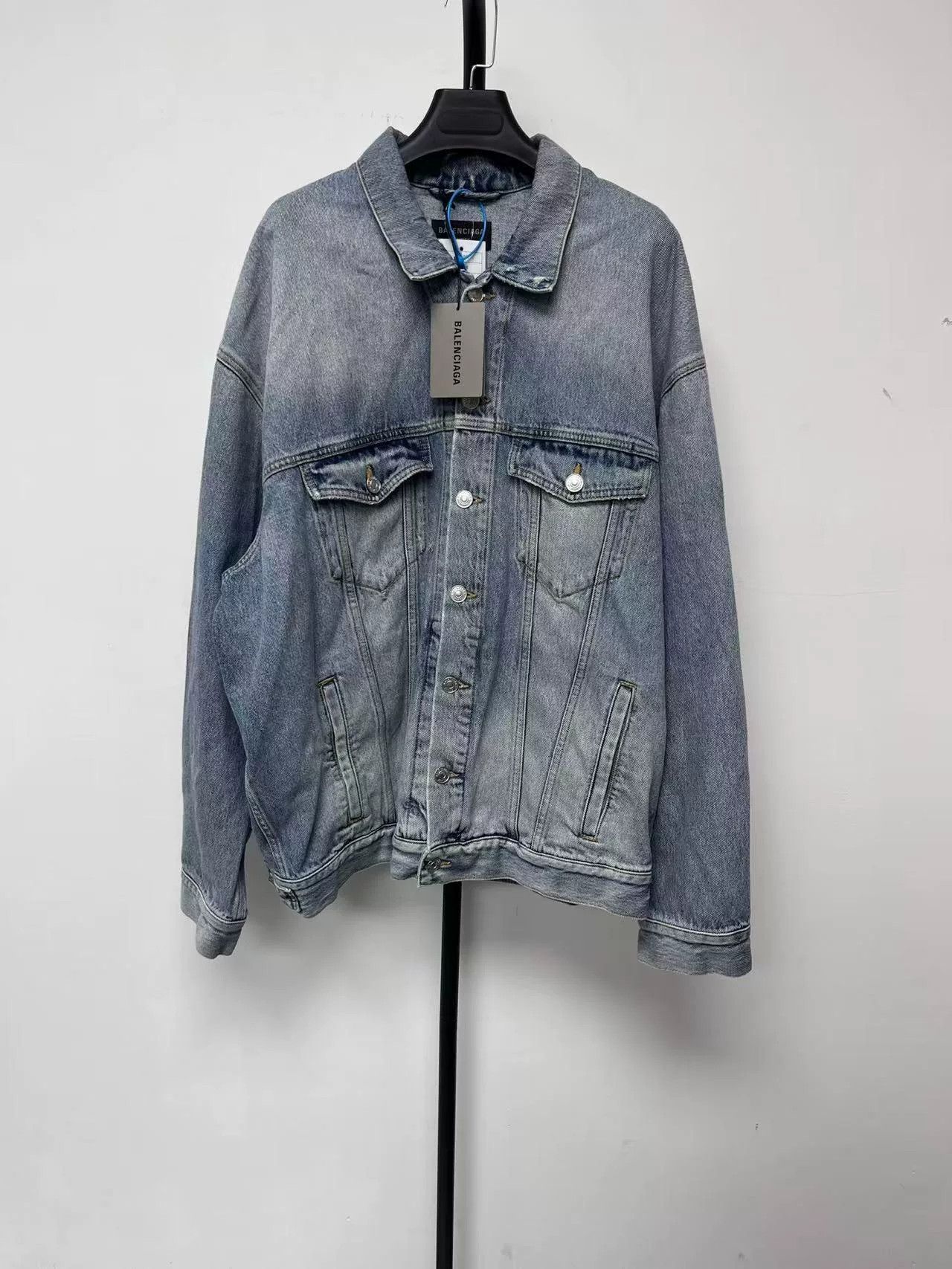 Balenciaga Balenciaga Logo Single-Breasted Jacket Men's Black Size US S / EU 44-46 / 1 - 2 Thumbnail