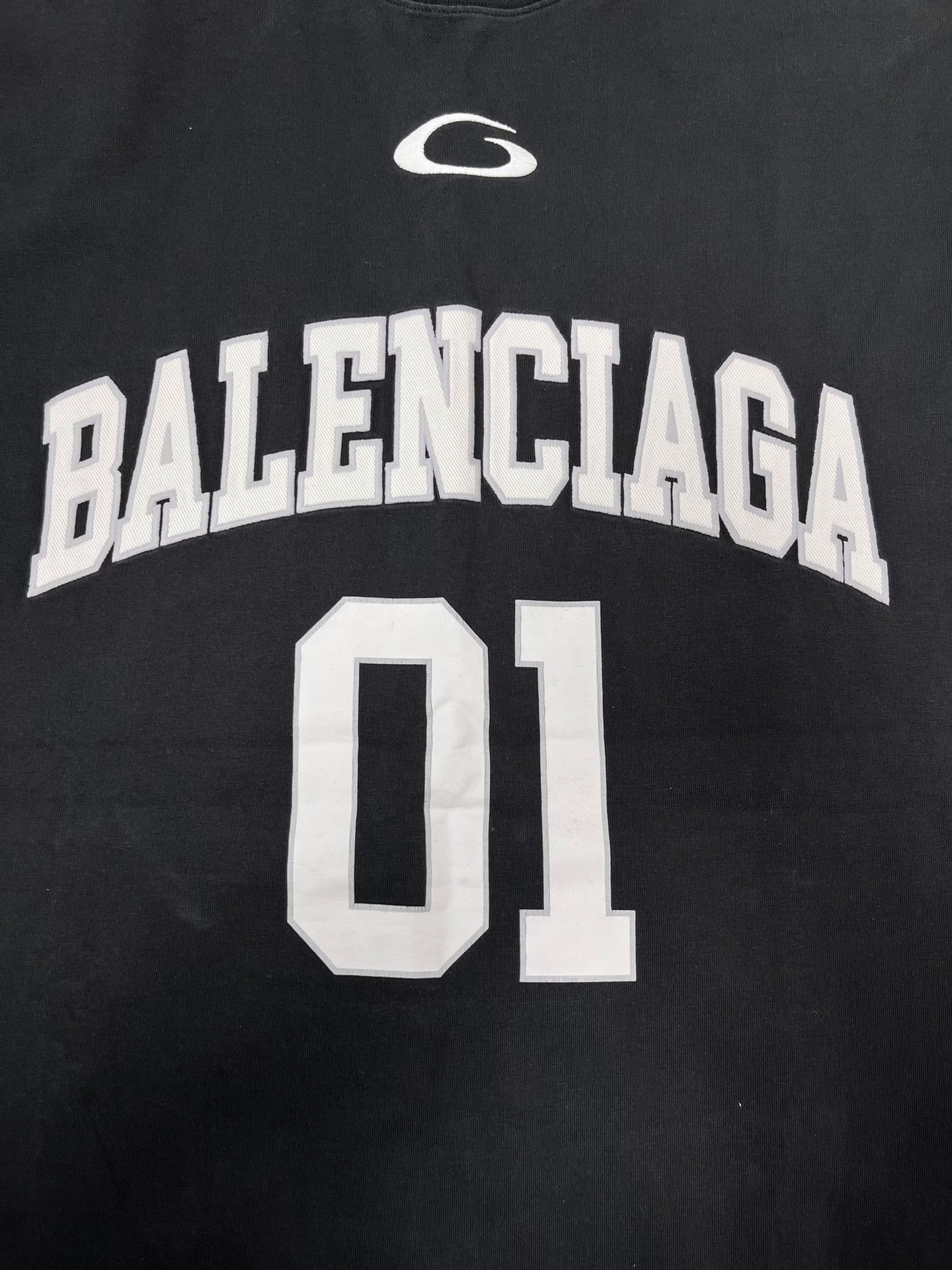 Balenciaga Balenciaga Men's Logo Print Crewneck T-Shirt Size US S / EU 44-46 / 1 - 3 Thumbnail
