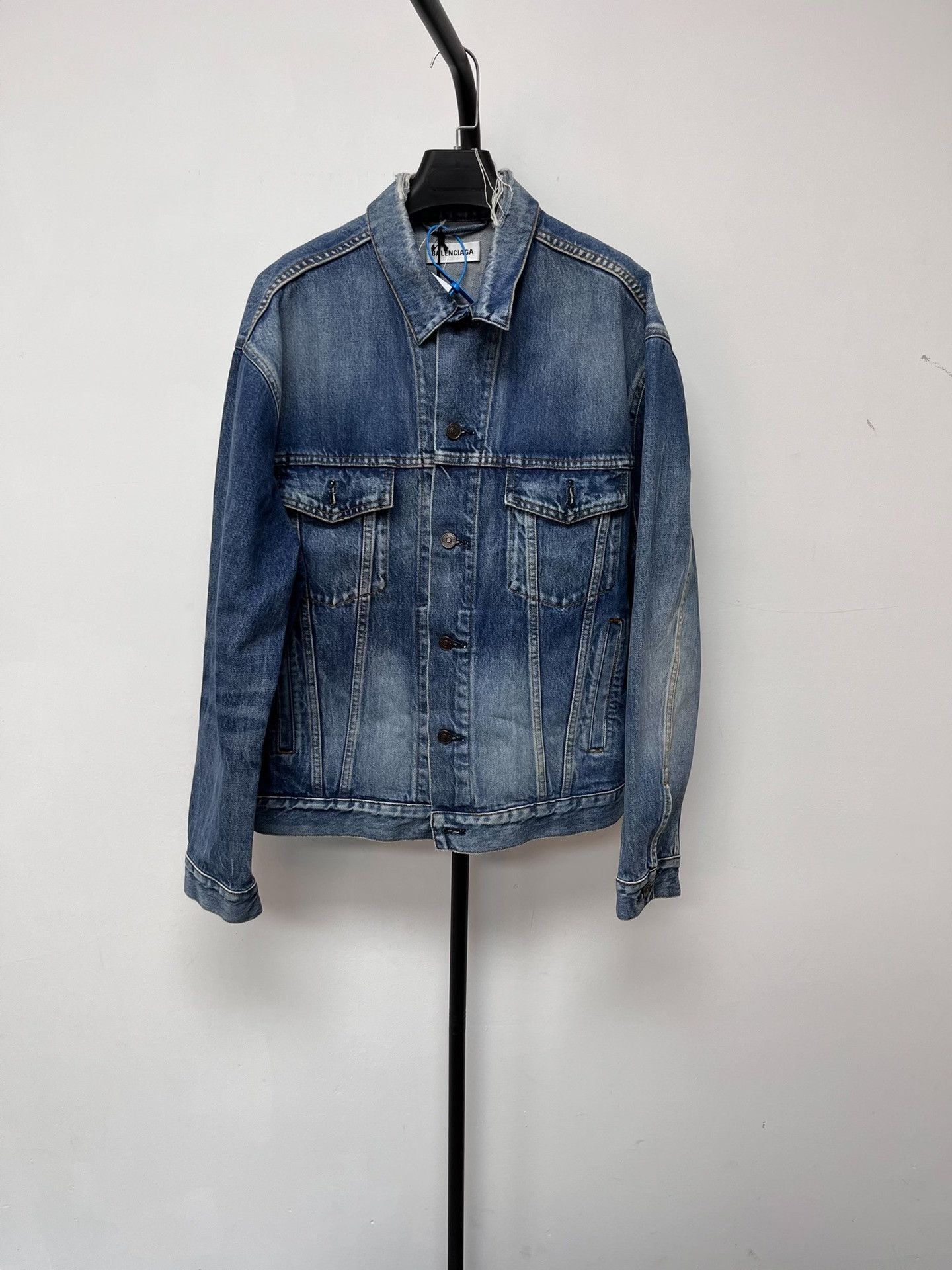 Balenciaga Balenciaga Women's Casual Denim Jacket Blue Size XXS / US 00 / IT 34 - 2 Thumbnail