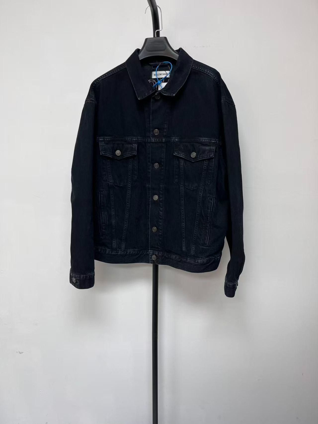 Balenciaga Balenciaga Women's Brand Letter Embroidered Denim Jacket Size S / US 4 / IT 40 - 2 Thumbnail