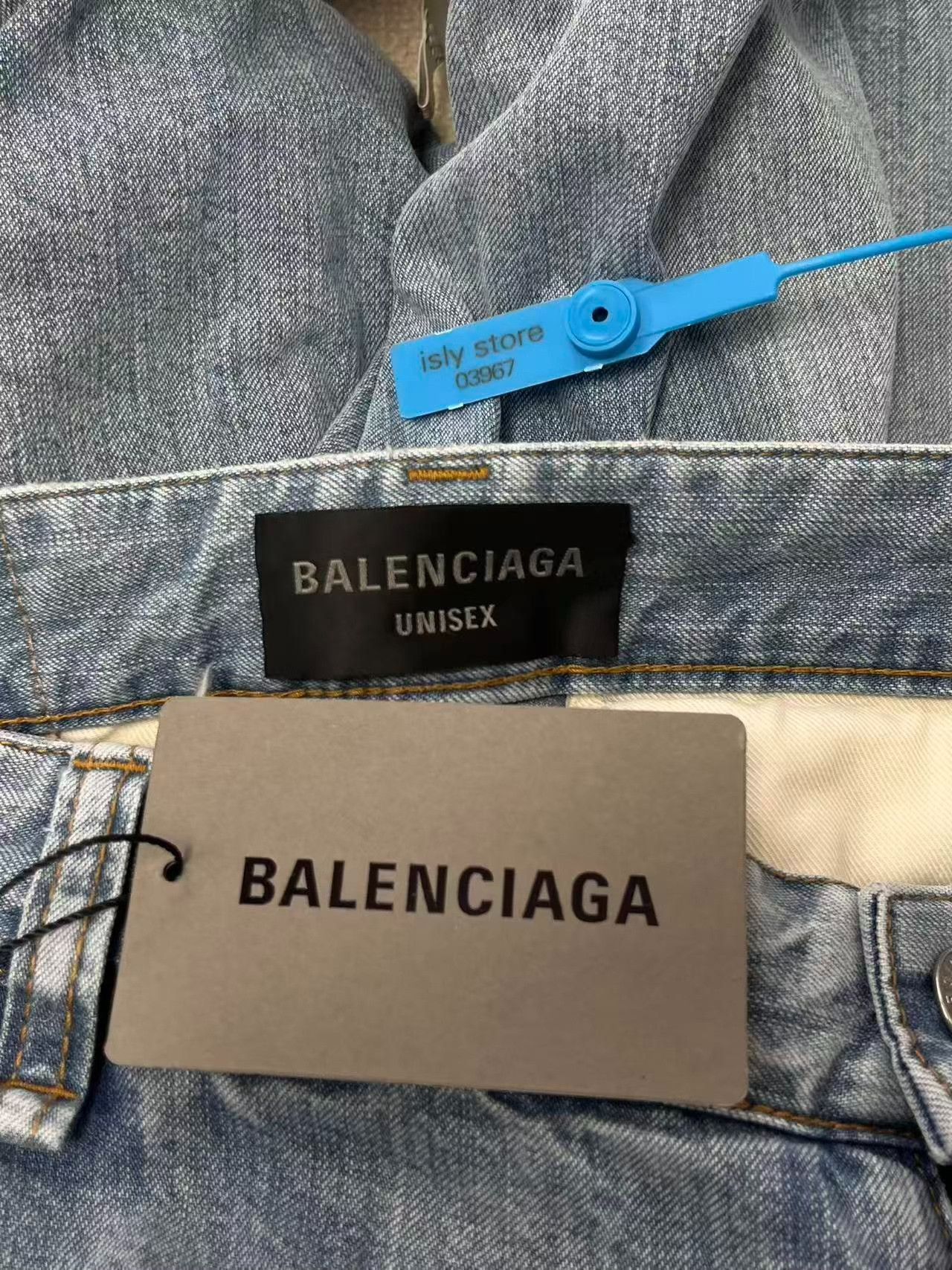 Balenciaga Balenciaga Washed Loose Mid-Rise Jeans Women Size 24" / US 00 / IT 34 - 4 Thumbnail