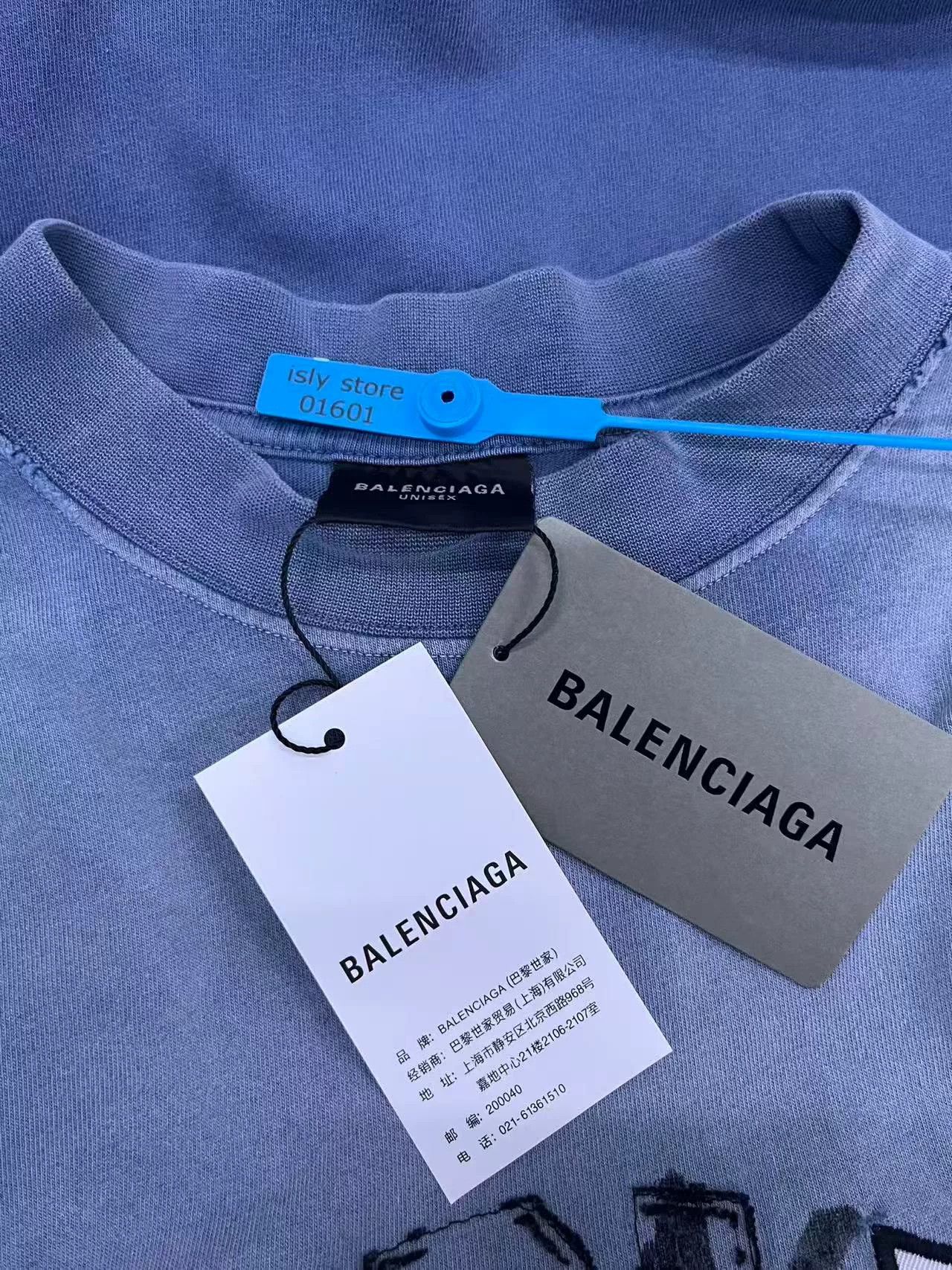 Balenciaga Balenciaga Men's Letter Print Short-Sleeve T-Shirt Size US S / EU 44-46 / 1 - 5 Thumbnail