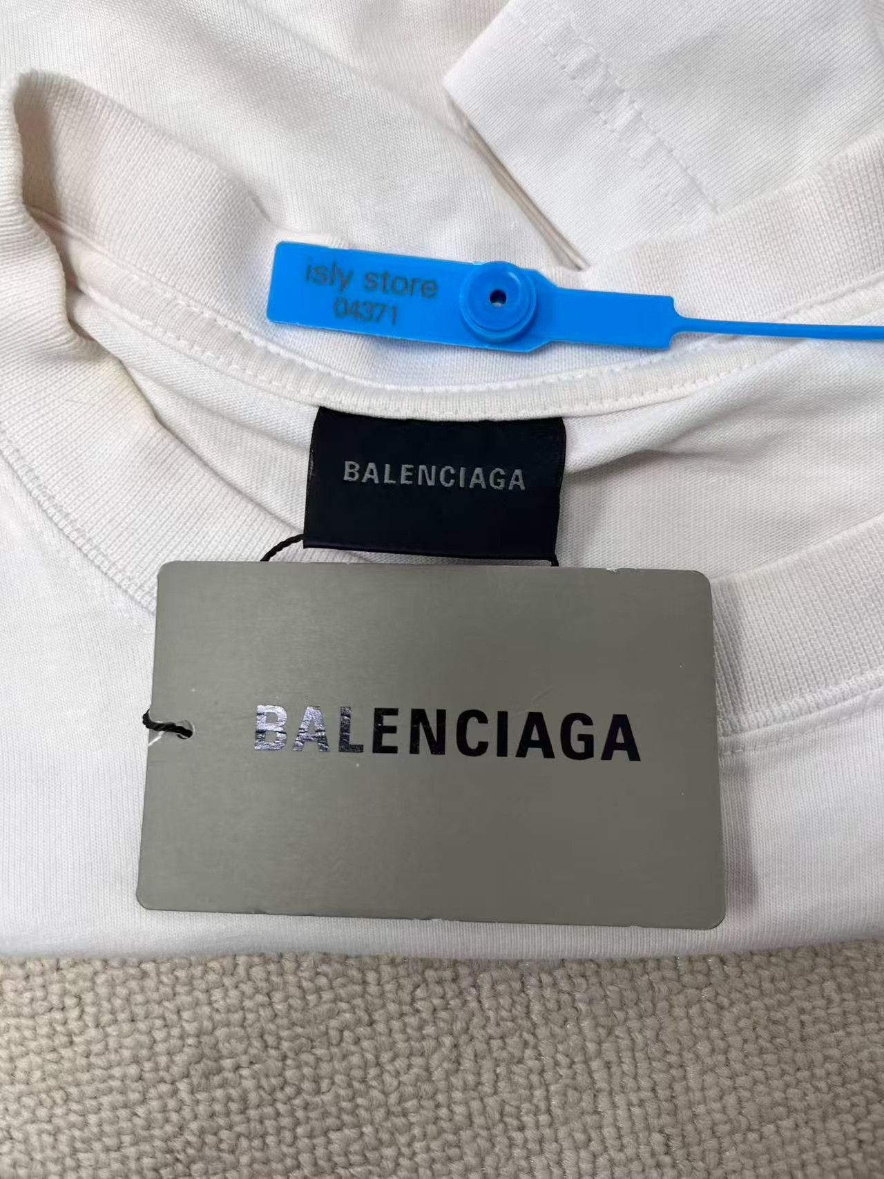 Balenciaga Balenciaga Men's Logo Print Crewneck T-Shirt Size US S / EU 44-46 / 1 - 5 Thumbnail