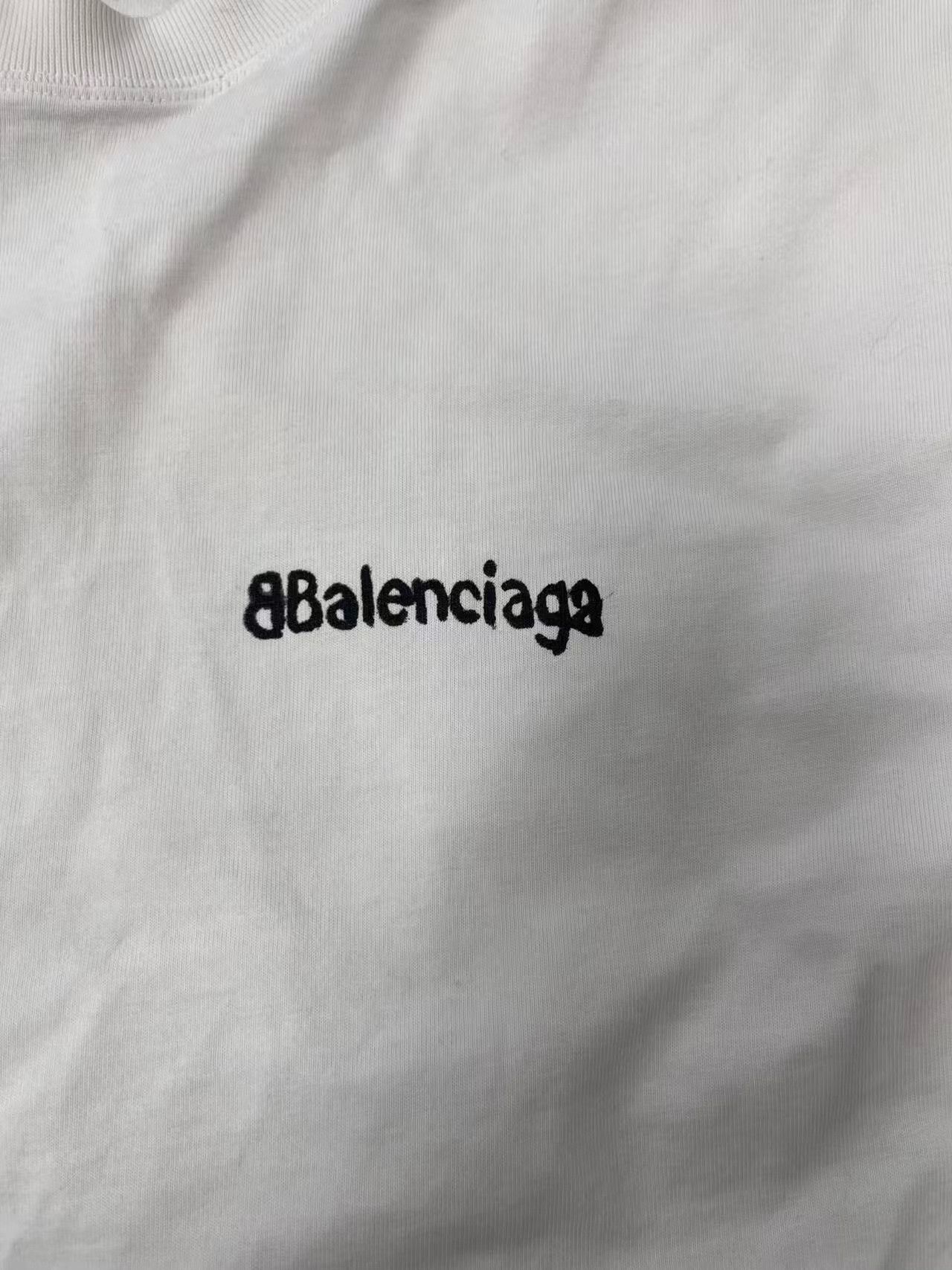 Balenciaga Balenciaga Men's Logo Print Crewneck T-Shirt Size US S / EU 44-46 / 1 - 3 Thumbnail