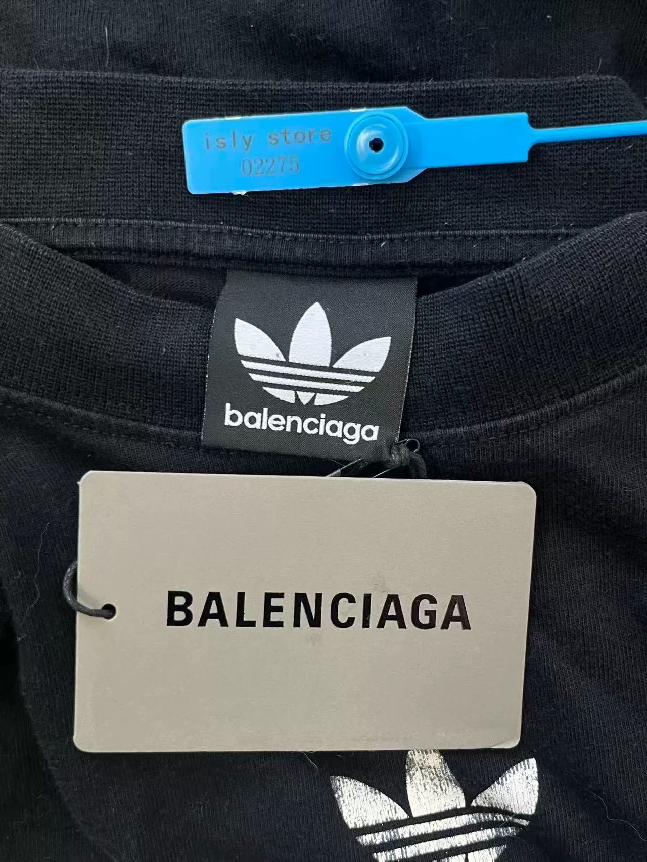 Balenciaga Balenciaga x adidas Logo Print Crewneck T-Shirt Size US XL / EU 56 / 4 - 5 Thumbnail