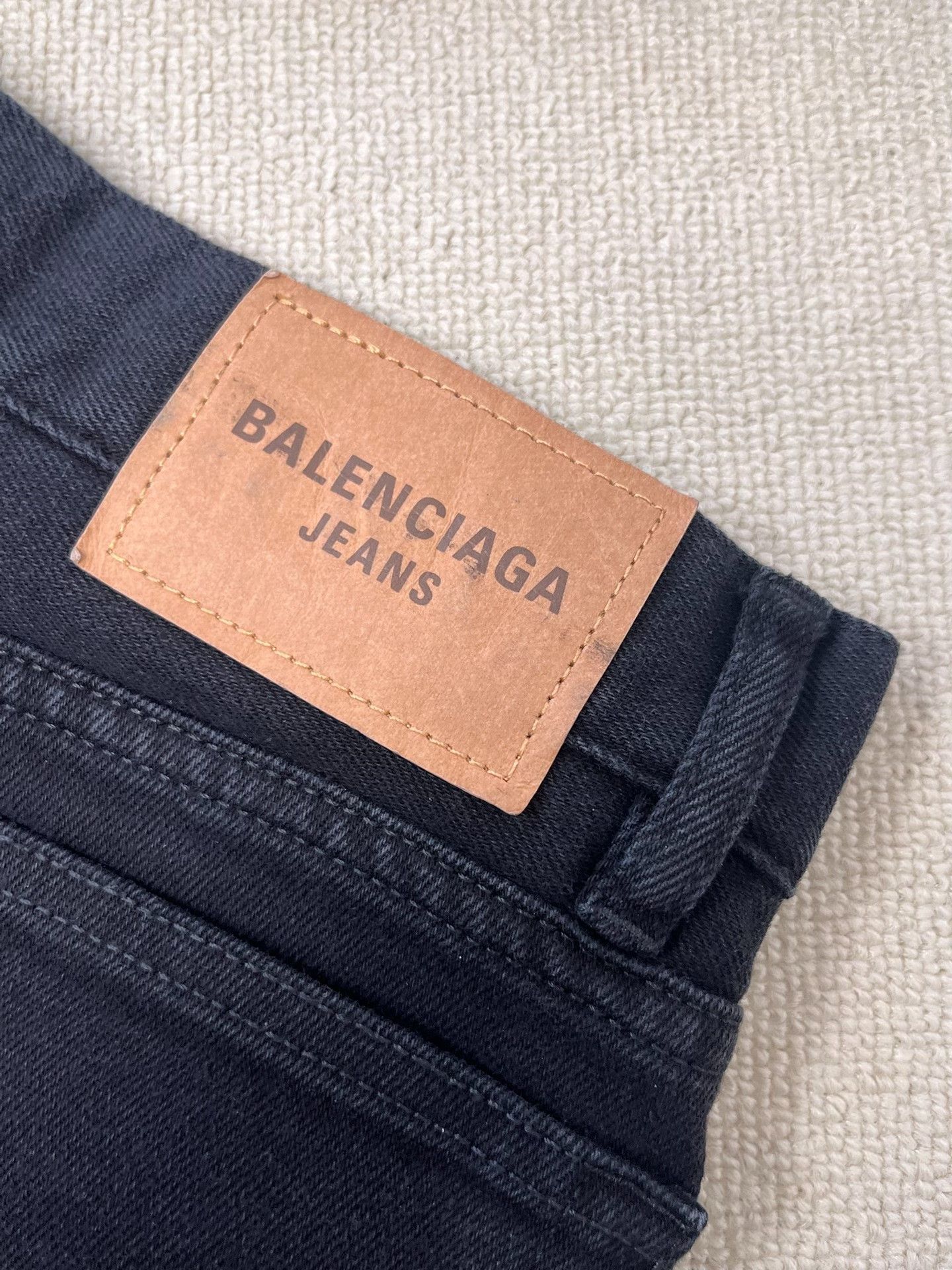Balenciaga Balenciaga Men's Slim Logo Patch Jeans Size US 30 / EU 46 - 3 Thumbnail