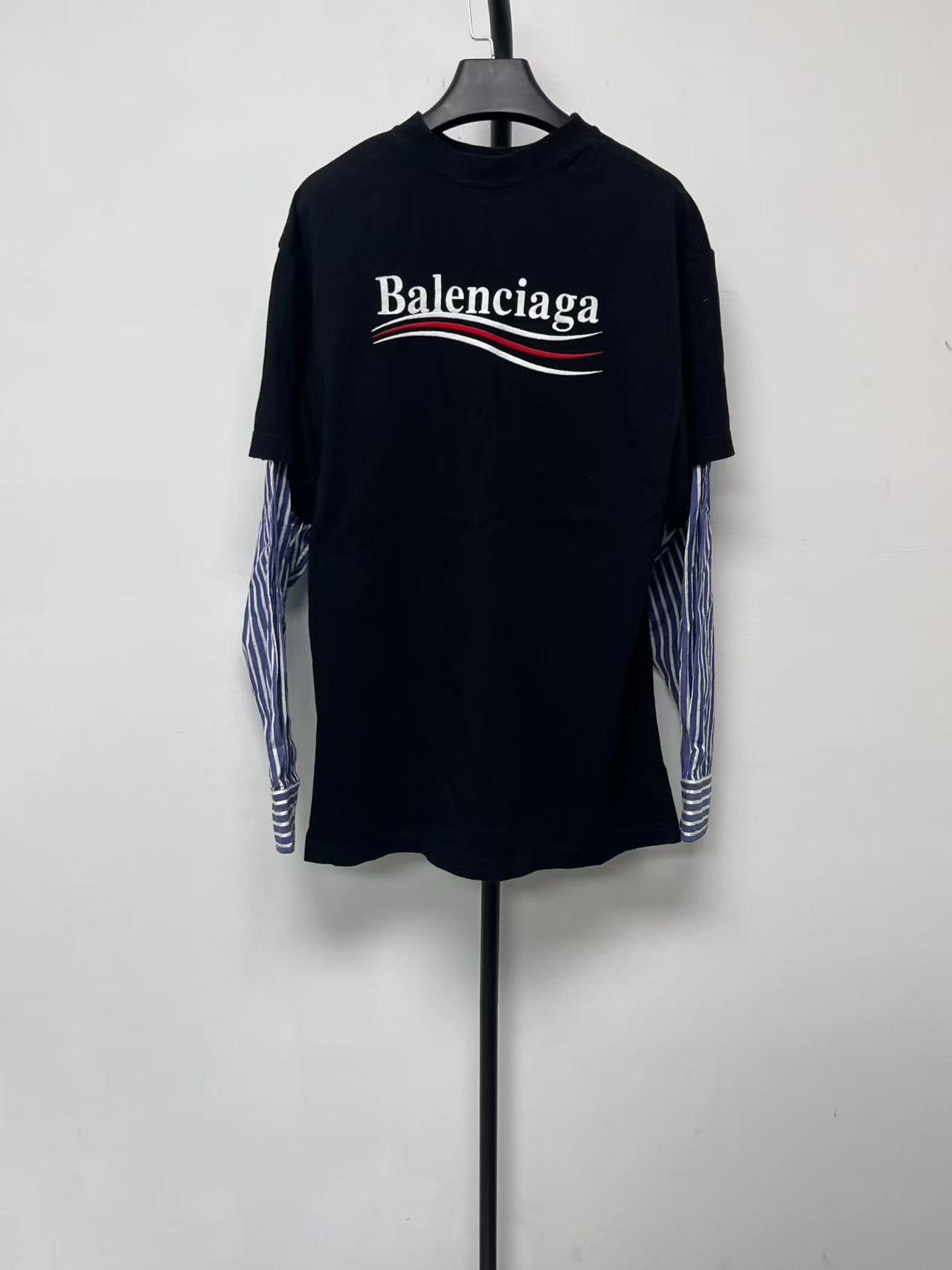 Balenciaga Balenciaga Political Campaign Logo Print Layered Long-Sleeve T-Shirt Size US S / EU 44-46 / 1 - 2 Thumbnail