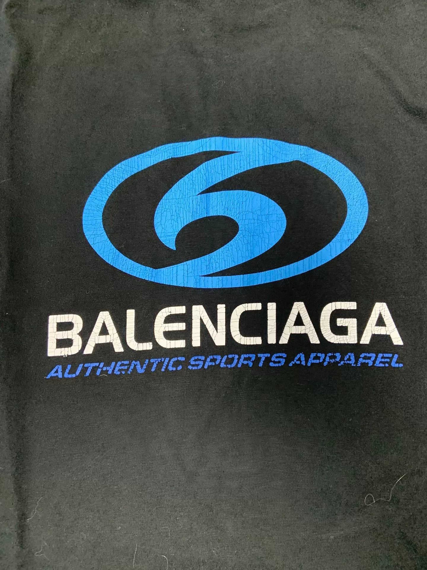 Balenciaga Balenciaga Blue Logo Print Crewneck T-Shirt Size US XXS / EU 40 - 3 Thumbnail