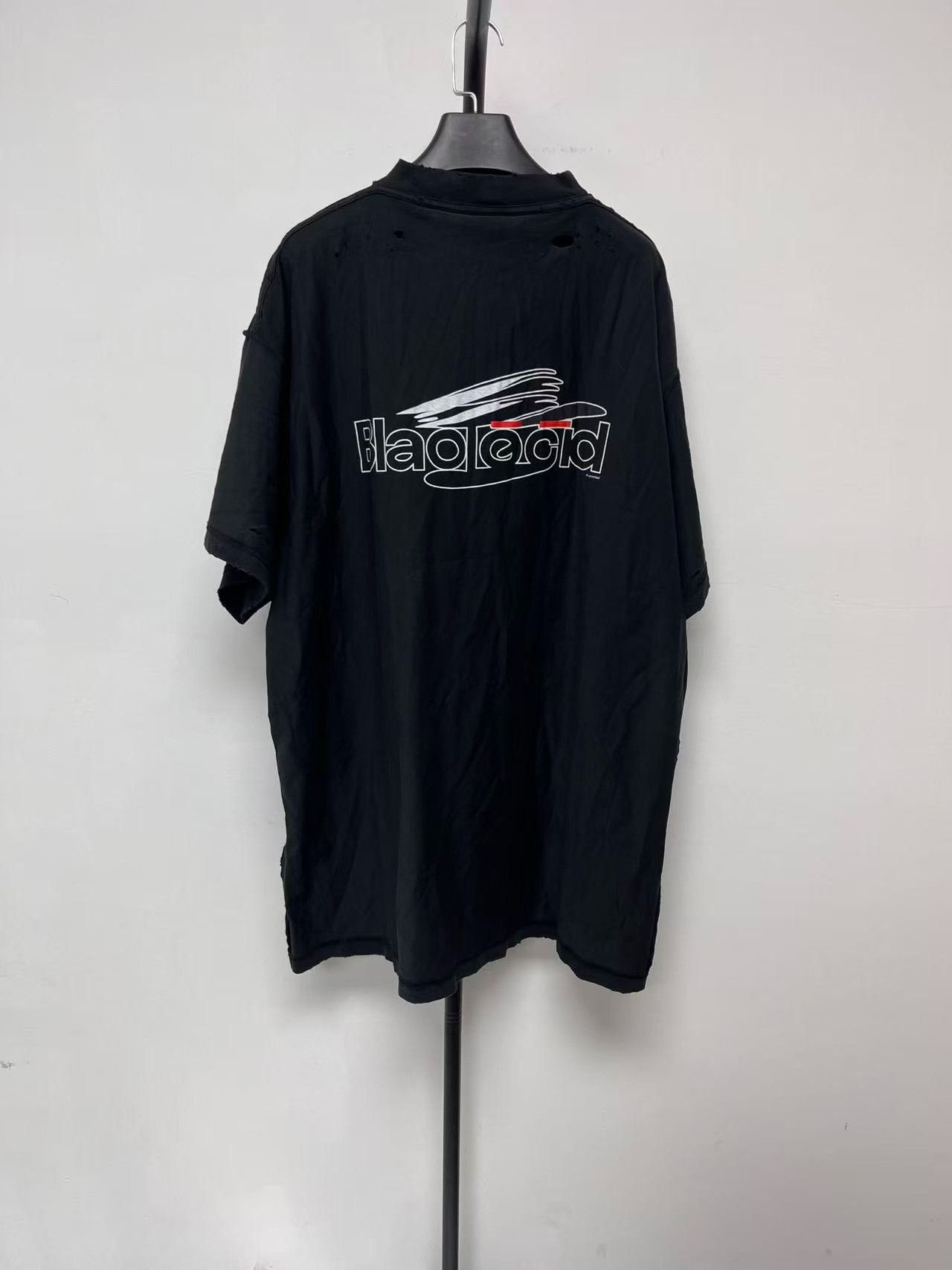 Balenciaga Balenciaga Logo Print Crewneck Short Sleeve T-Shirt Size US L / EU 52-54 / 3 - 2 Thumbnail