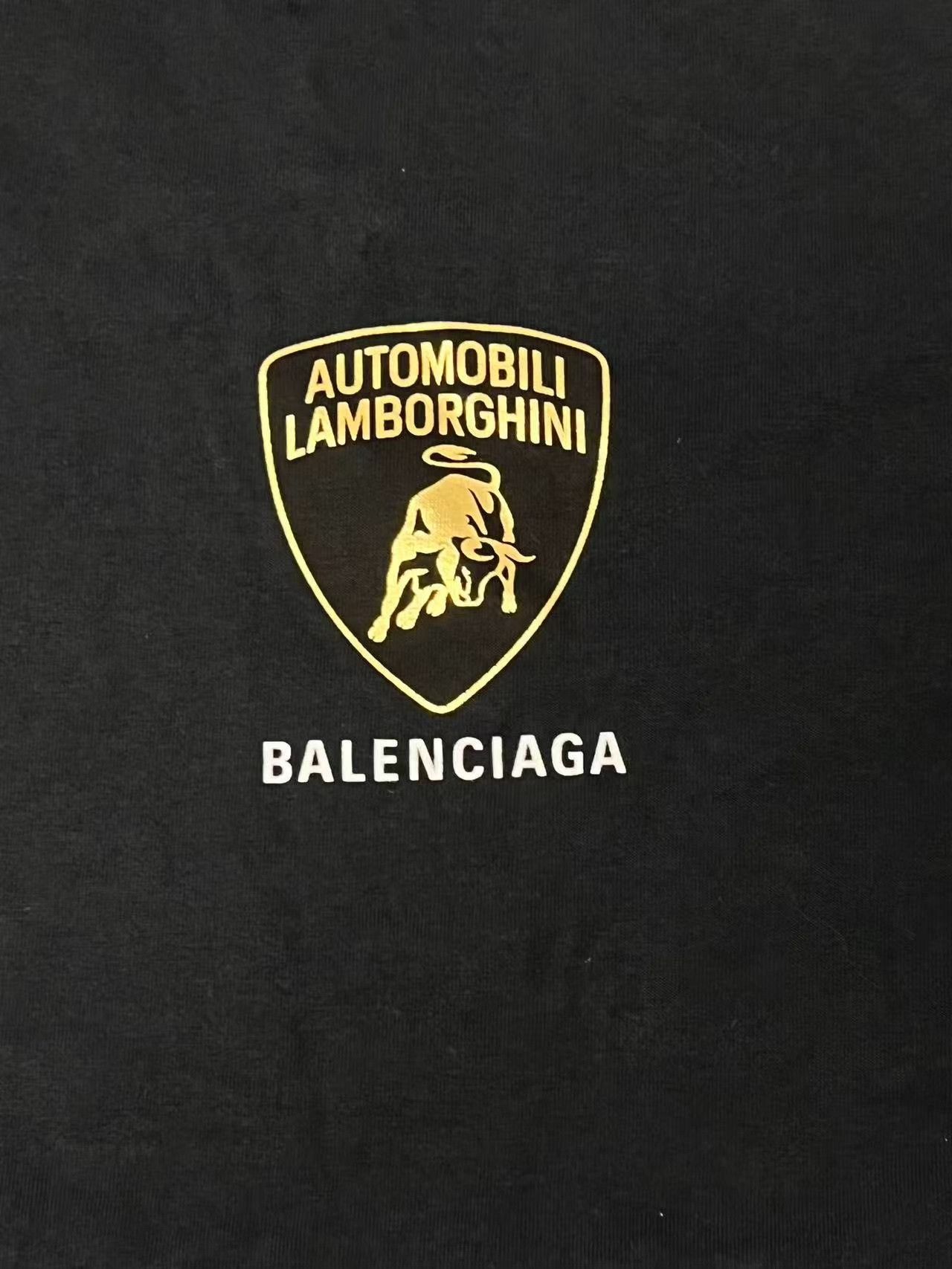 Balenciaga Balenciaga x Lamborghini Car Logo Print T-Shirt Size US L / EU 52-54 / 3 - 3 Thumbnail