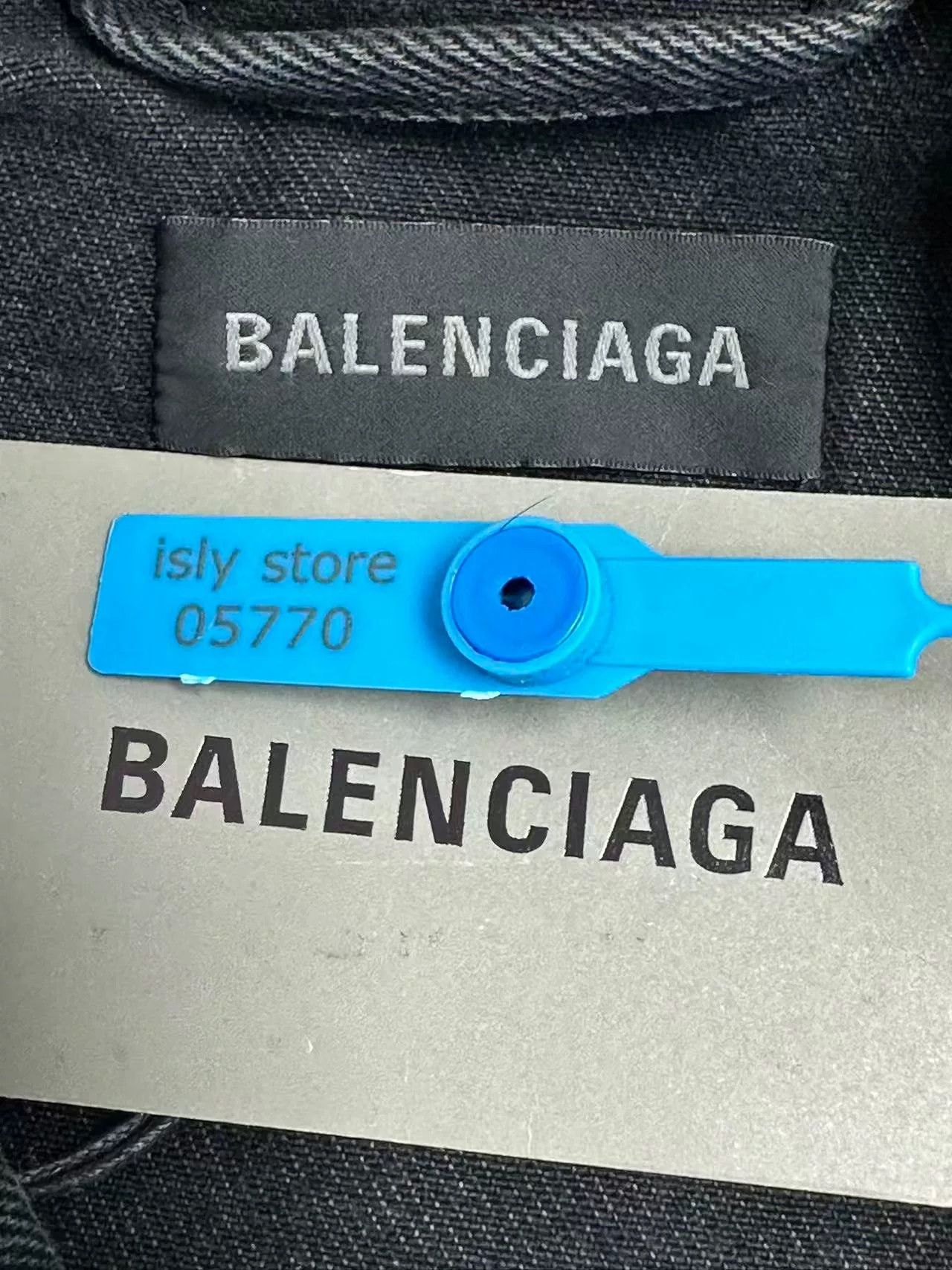 Balenciaga Balenciaga Spray Paint Effect Denim Jacket Size US M / EU 48-50 / 2 - 4 Thumbnail