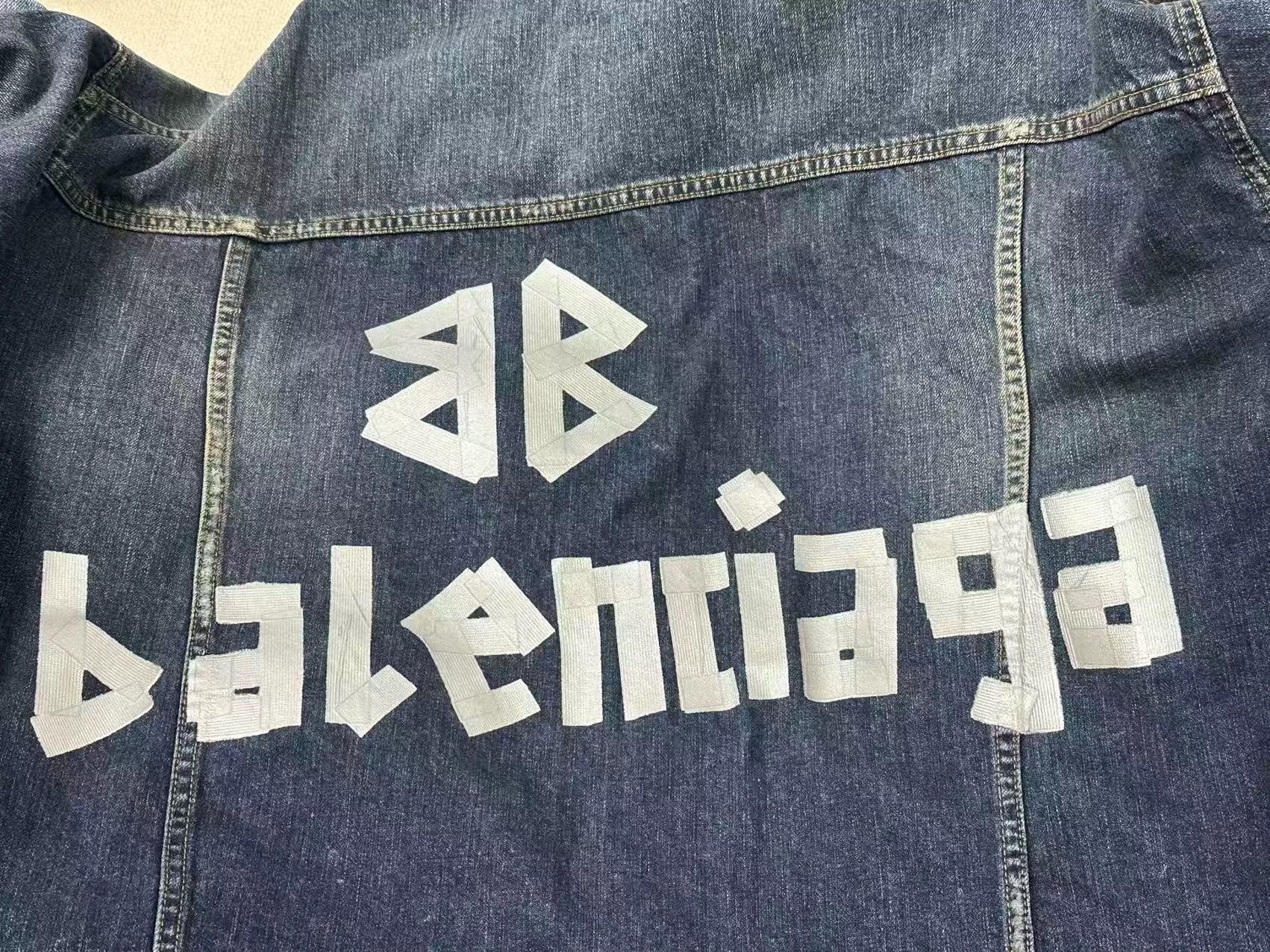 Balenciaga Balenciaga Washed Lapel Single-Breasted Oversized Jacket Size US XL / EU 56 / 4 - 3 Thumbnail