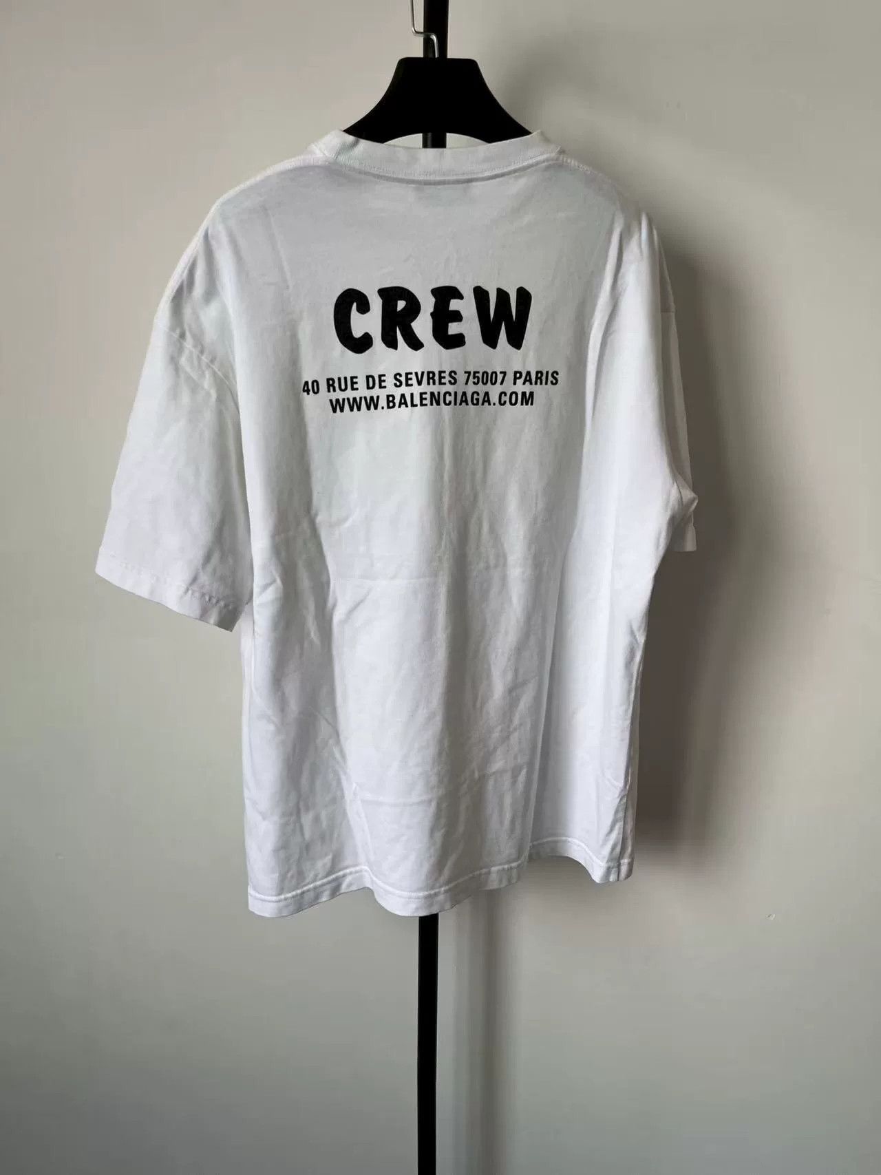 Balenciaga Balenciaga Men's Letter Print Crew Neck T-shirt Size US S / EU 44-46 / 1 - 2 Thumbnail