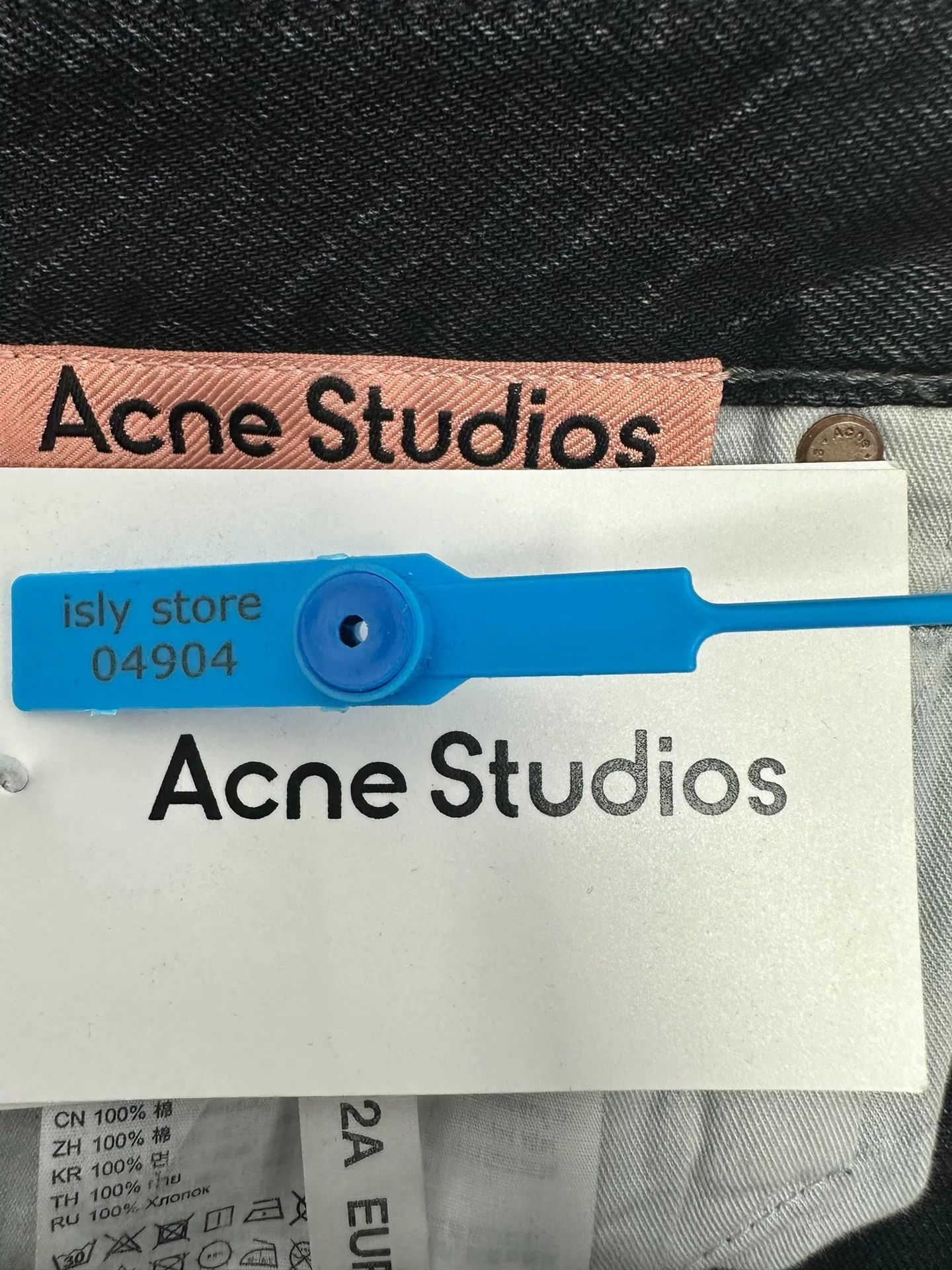 Acne Studios Acne Washed Non-Stretchy Relaxed Wide-Leg Jeans Size 32" / US 10 / IT 46 - 4 Thumbnail